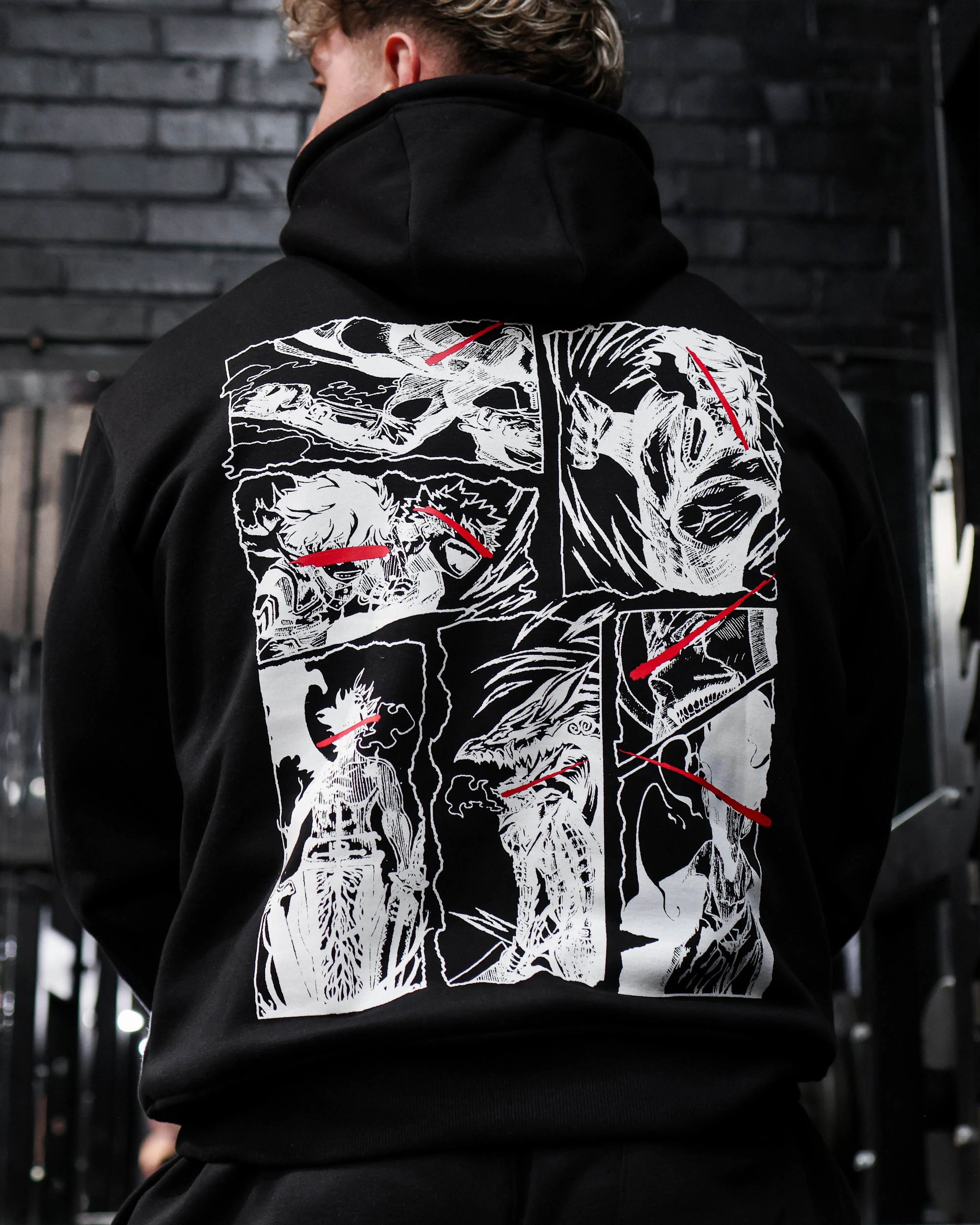 Kaizen Black Anime Hoodie