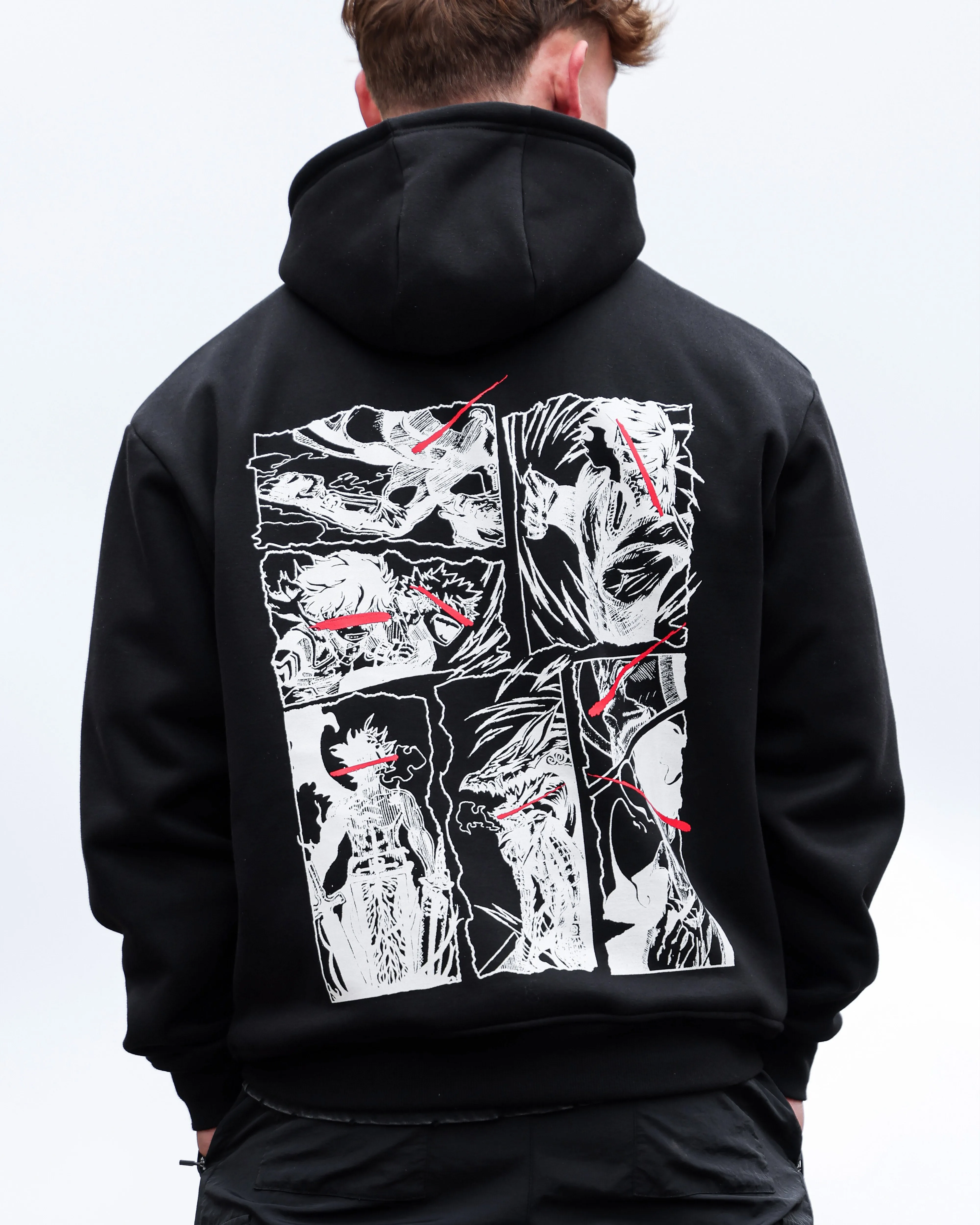 Kaizen Black Anime Hoodie