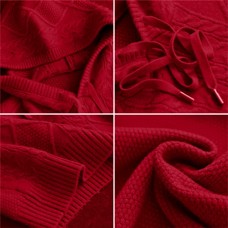 LEONIE | JACQUARD HOODED SWEATER