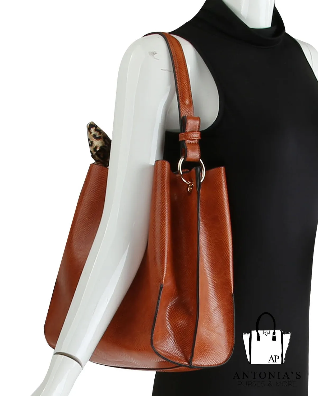 Leopard Bow Tassel Handbag - White