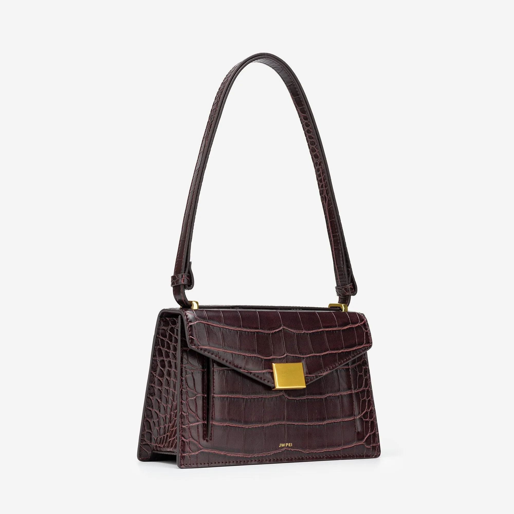 Lilian Bag - Brown Croc