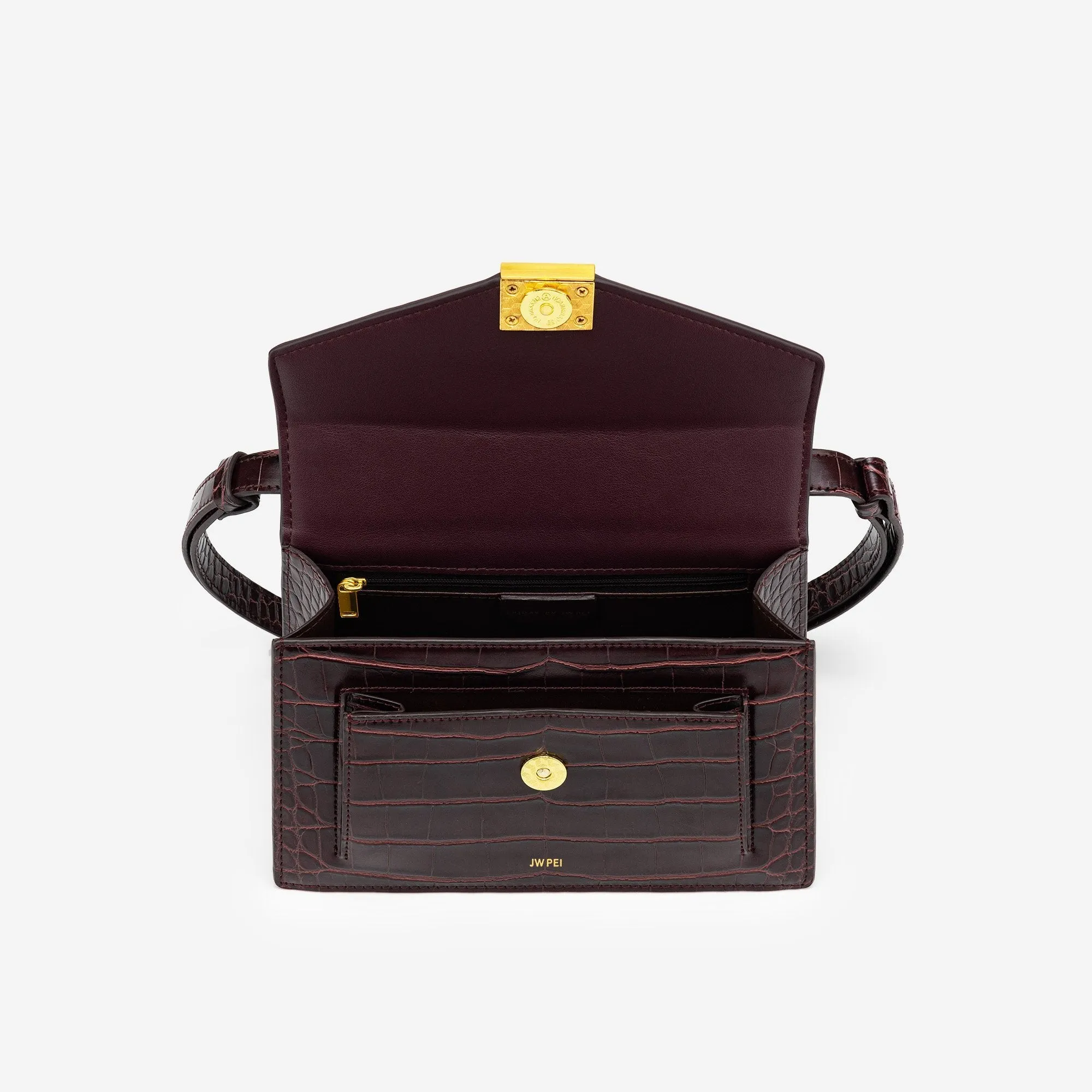 Lilian Bag - Brown Croc