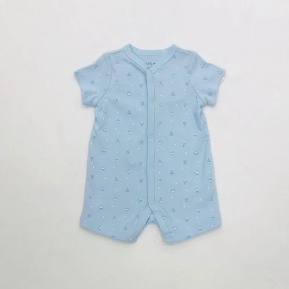Little Me Sails Romper Sailboats