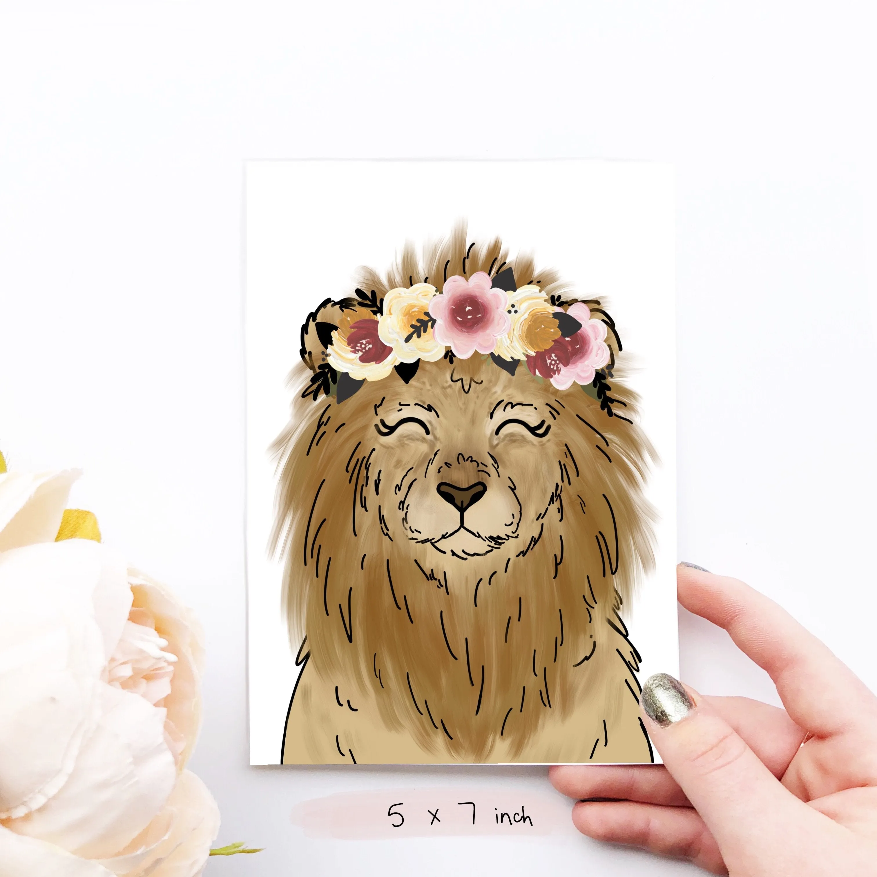 Magical Lion Art Print