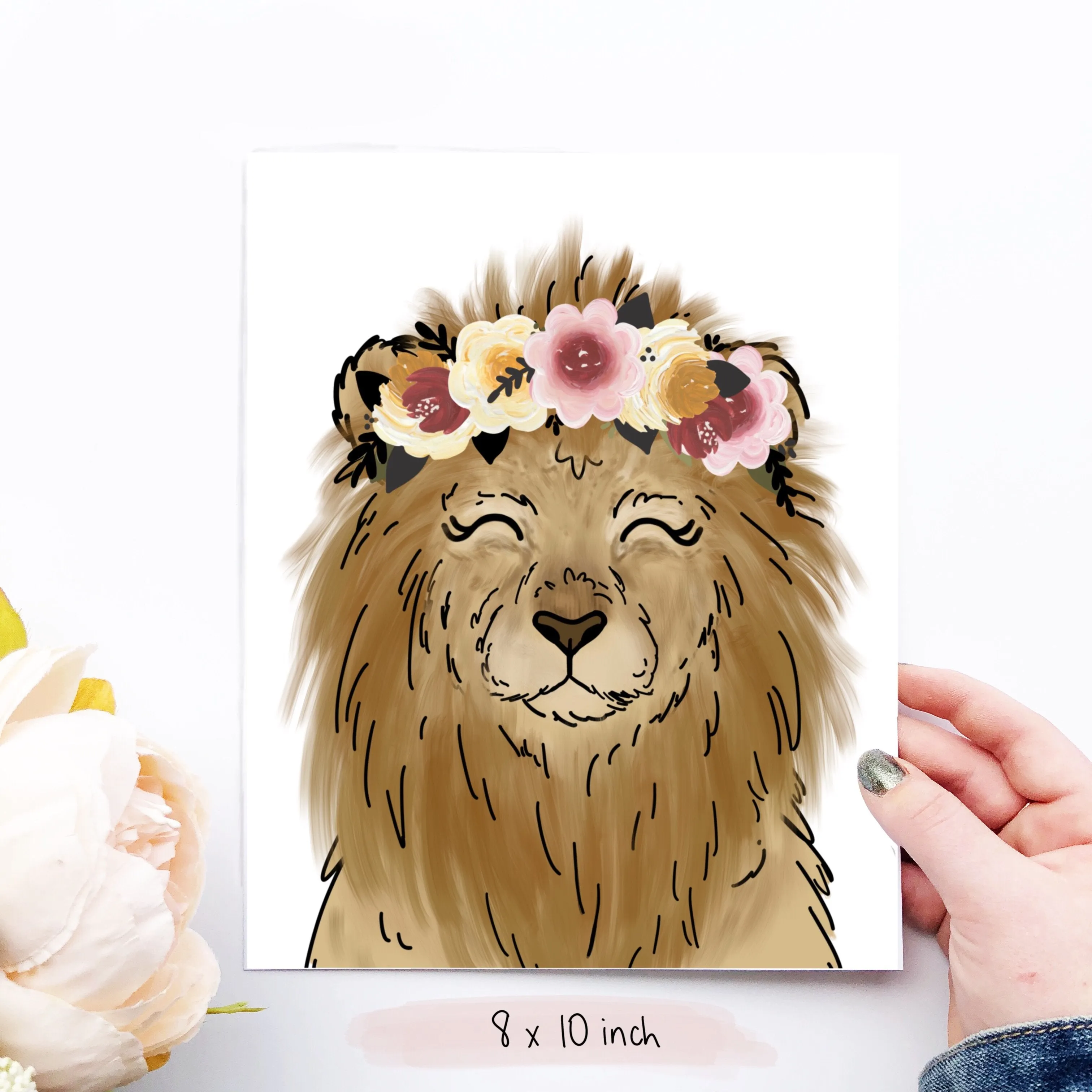 Magical Lion Art Print