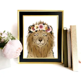 Magical Lion Art Print