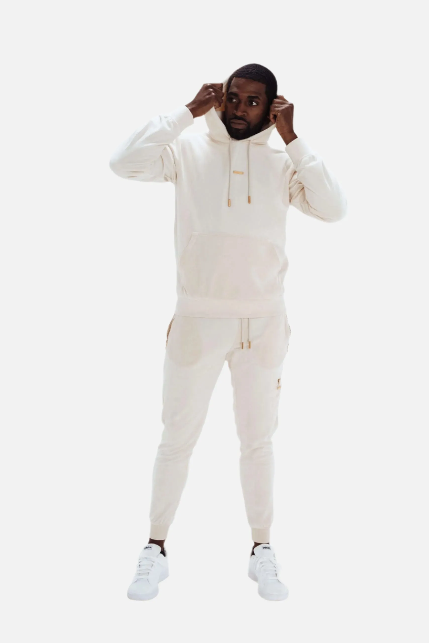 Men's Peach Velour Tracksuit Set