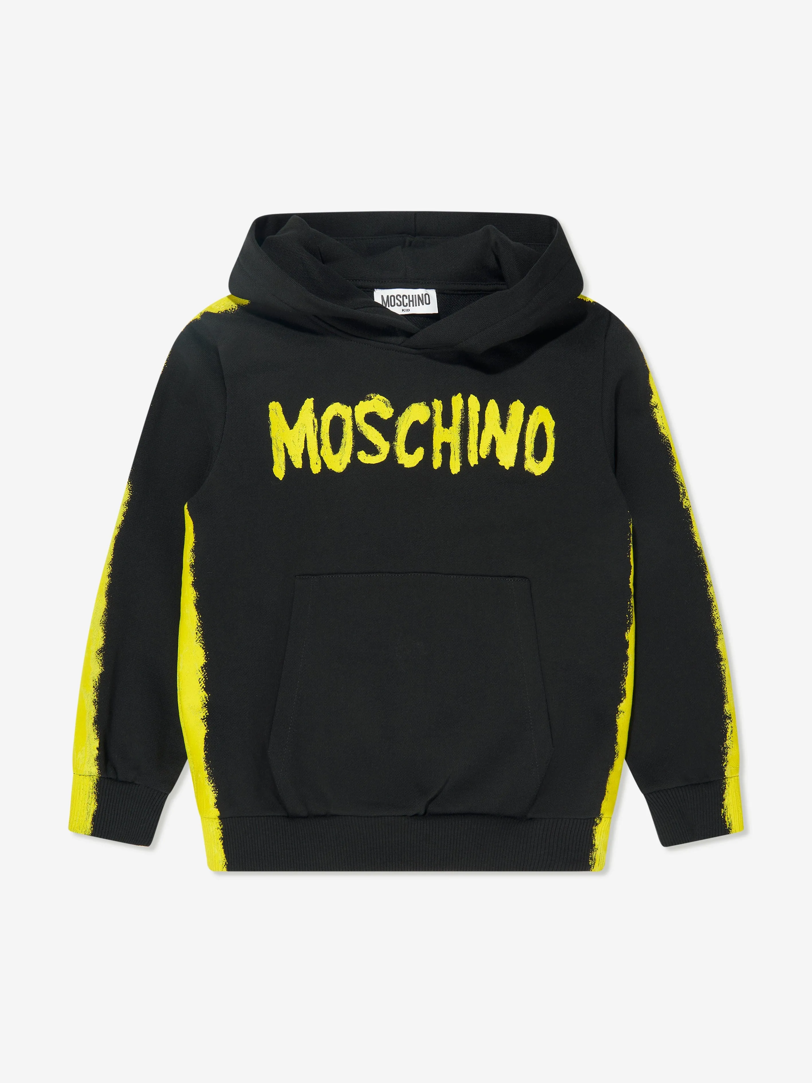 Moschino Boys Logo Print Hoodie in Black