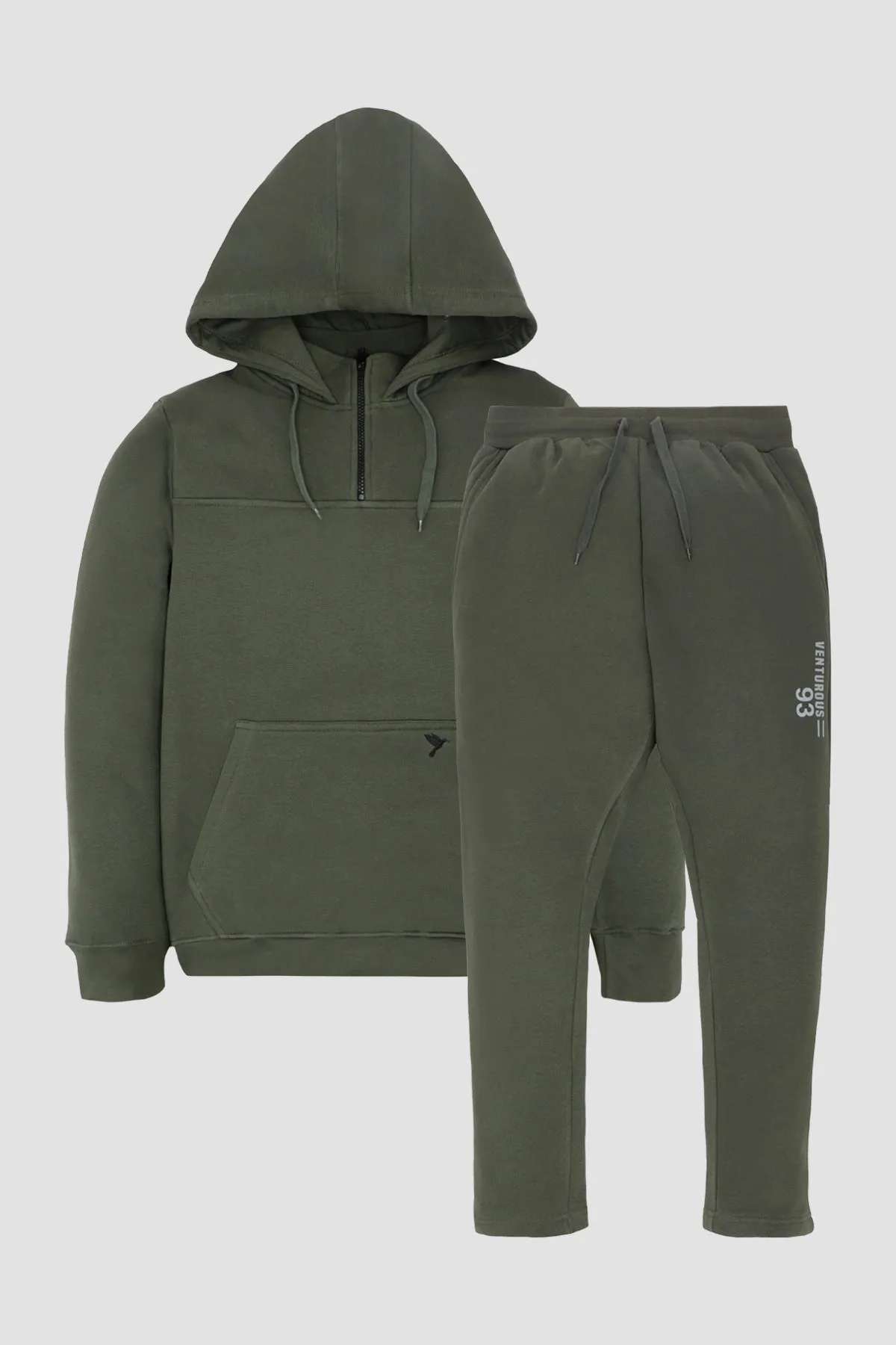 Moss Green Coord Set (Plus Size) - W22 - MHC002P