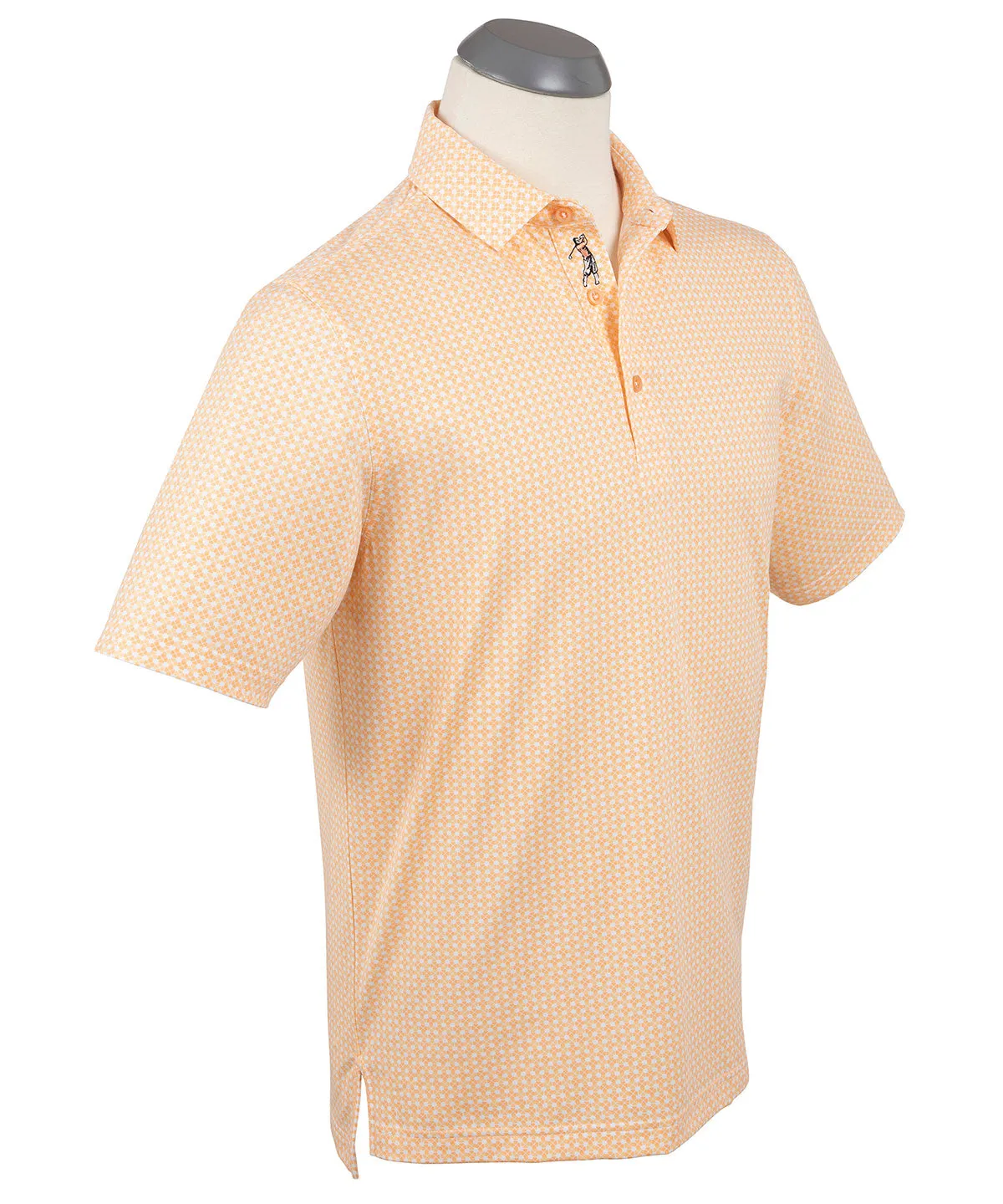 Performance Clover Gingham Print Polo