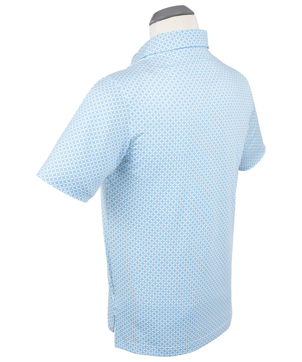 Performance Clover Gingham Print Polo