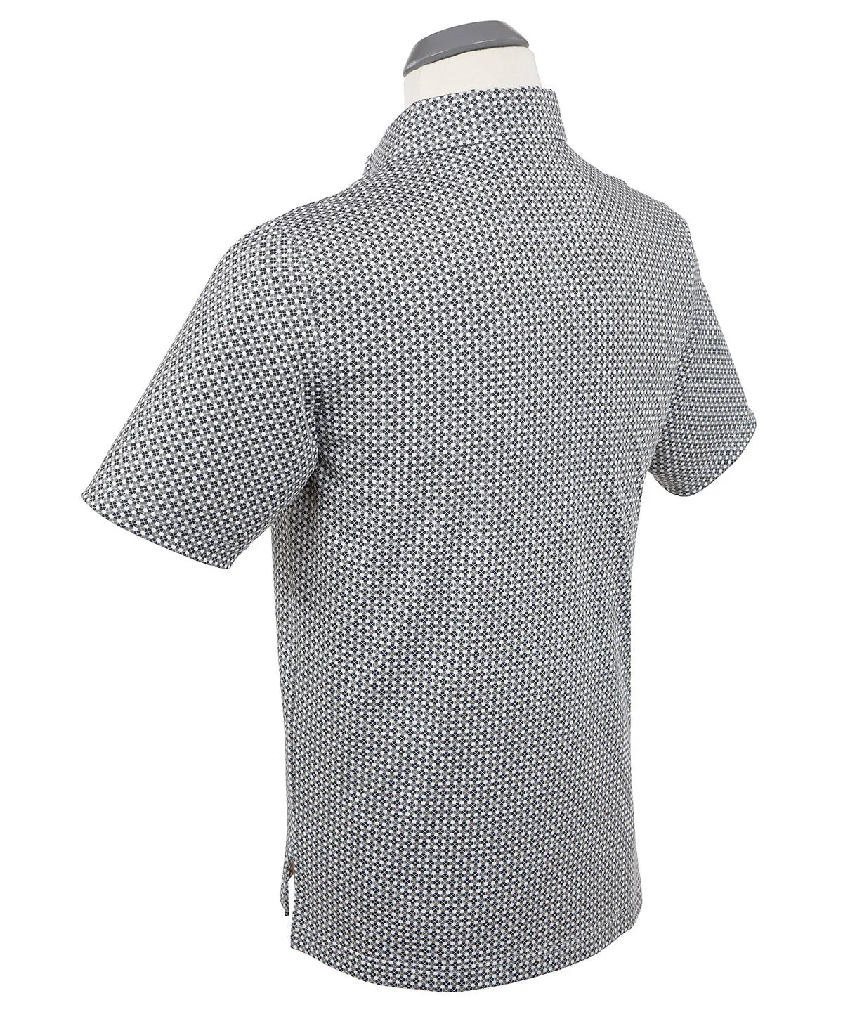 Performance Clover Gingham Print Polo
