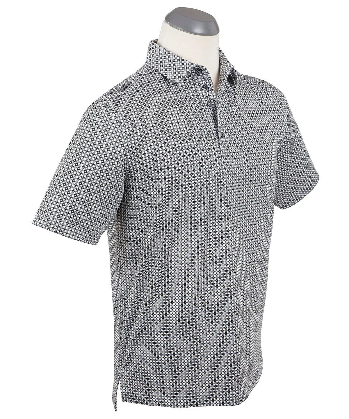 Performance Clover Gingham Print Polo