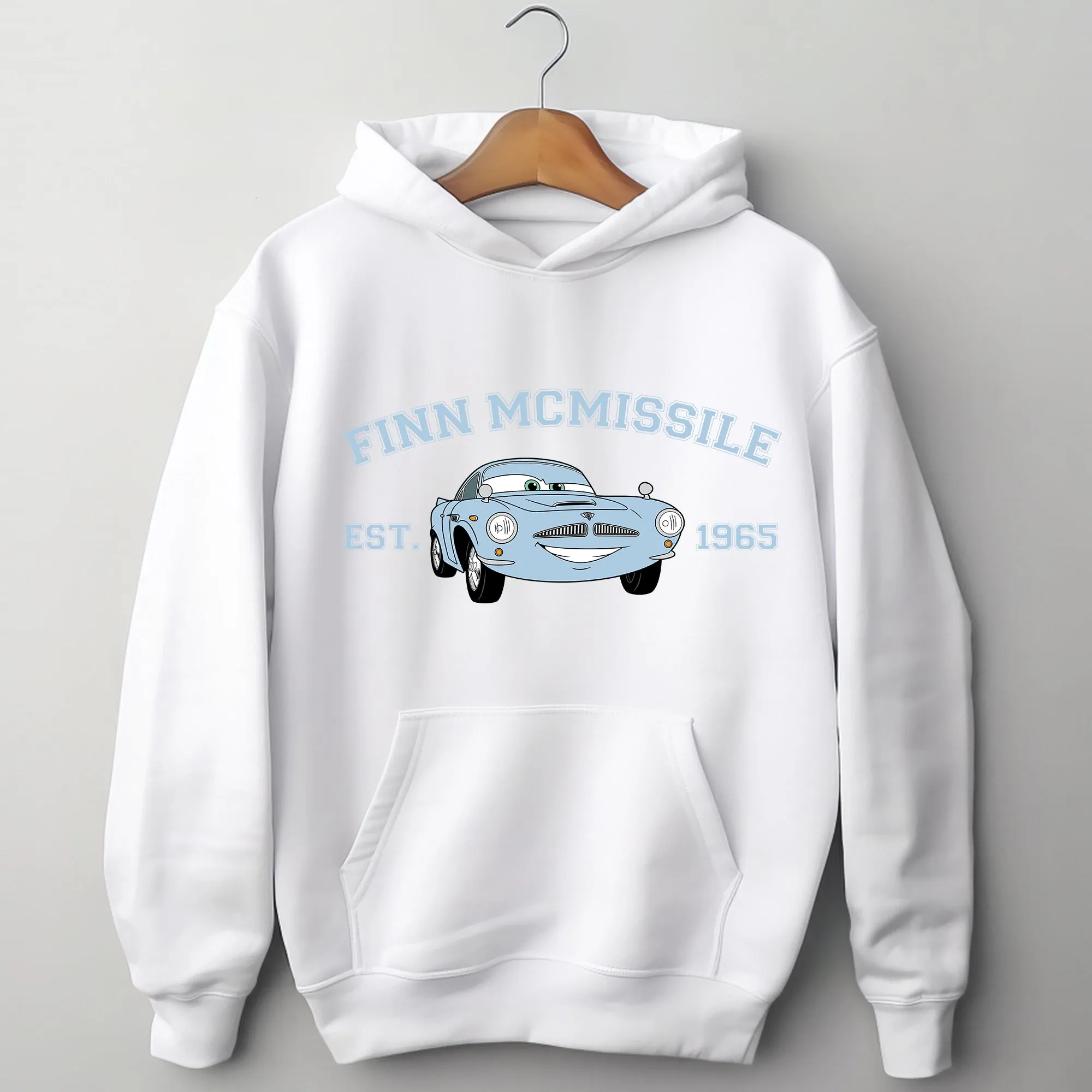 Personalized Disney Cars Fin McMissile Adult Hoodie