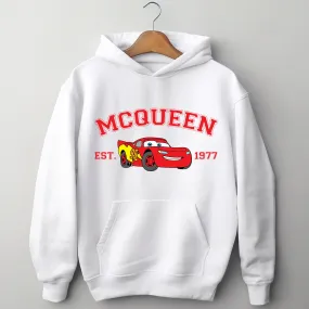 Personalized Disney Cars Lightning McQueen Adult Hoodie