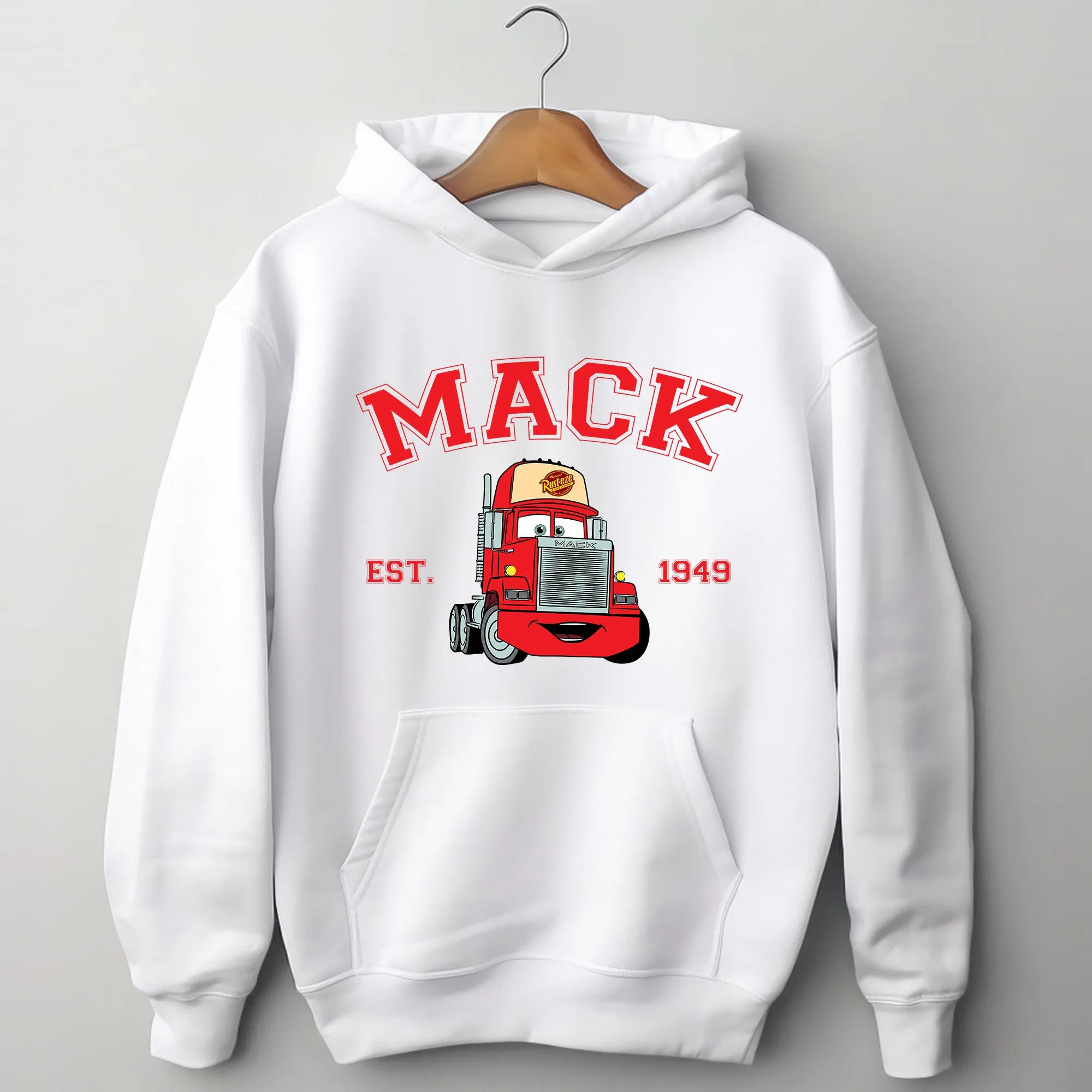 Personalized Disney Cars Mack Adult Hoodie