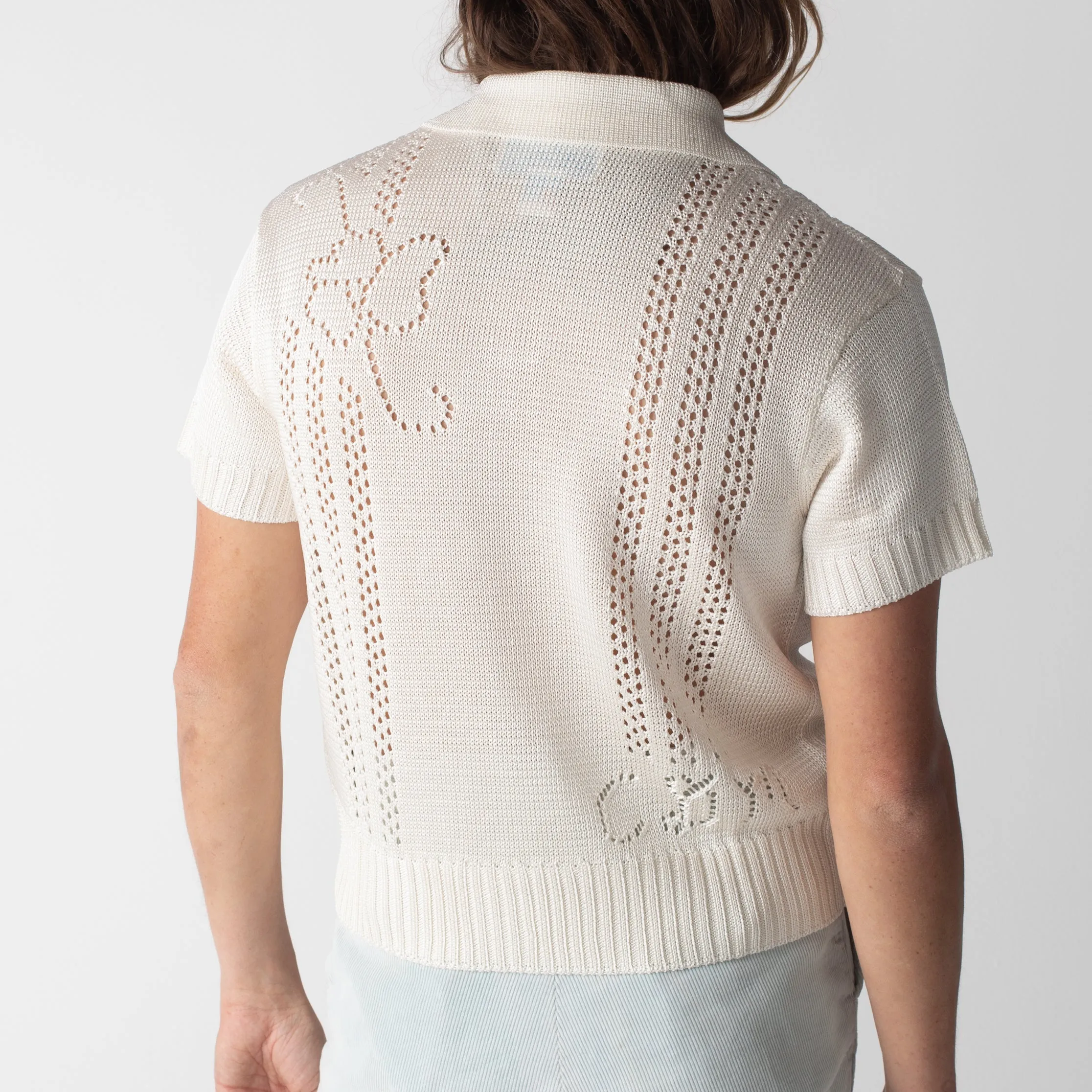 Pointelle Polo