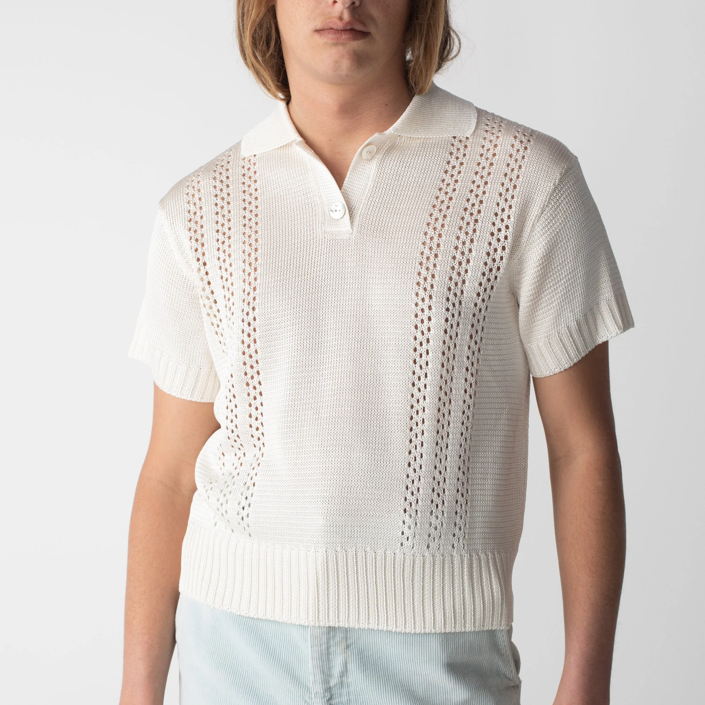 Pointelle Polo