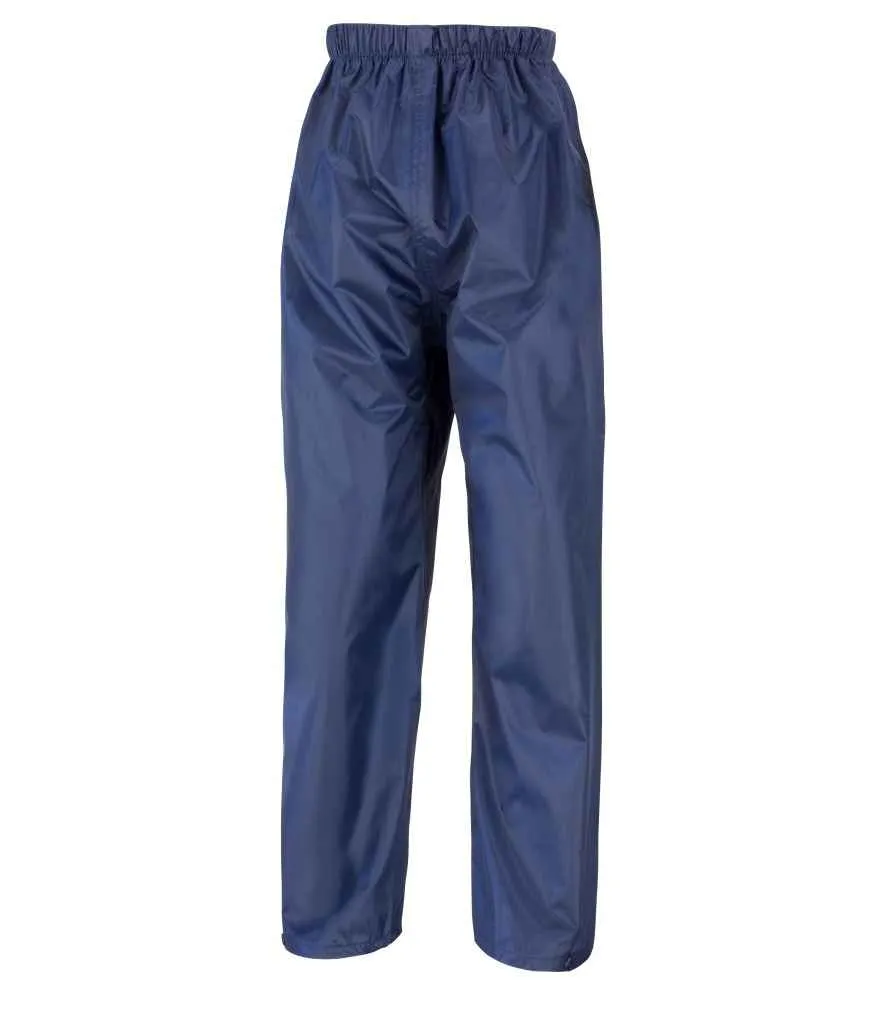 Result Core Kids Waterproof Overtrousers | Navy