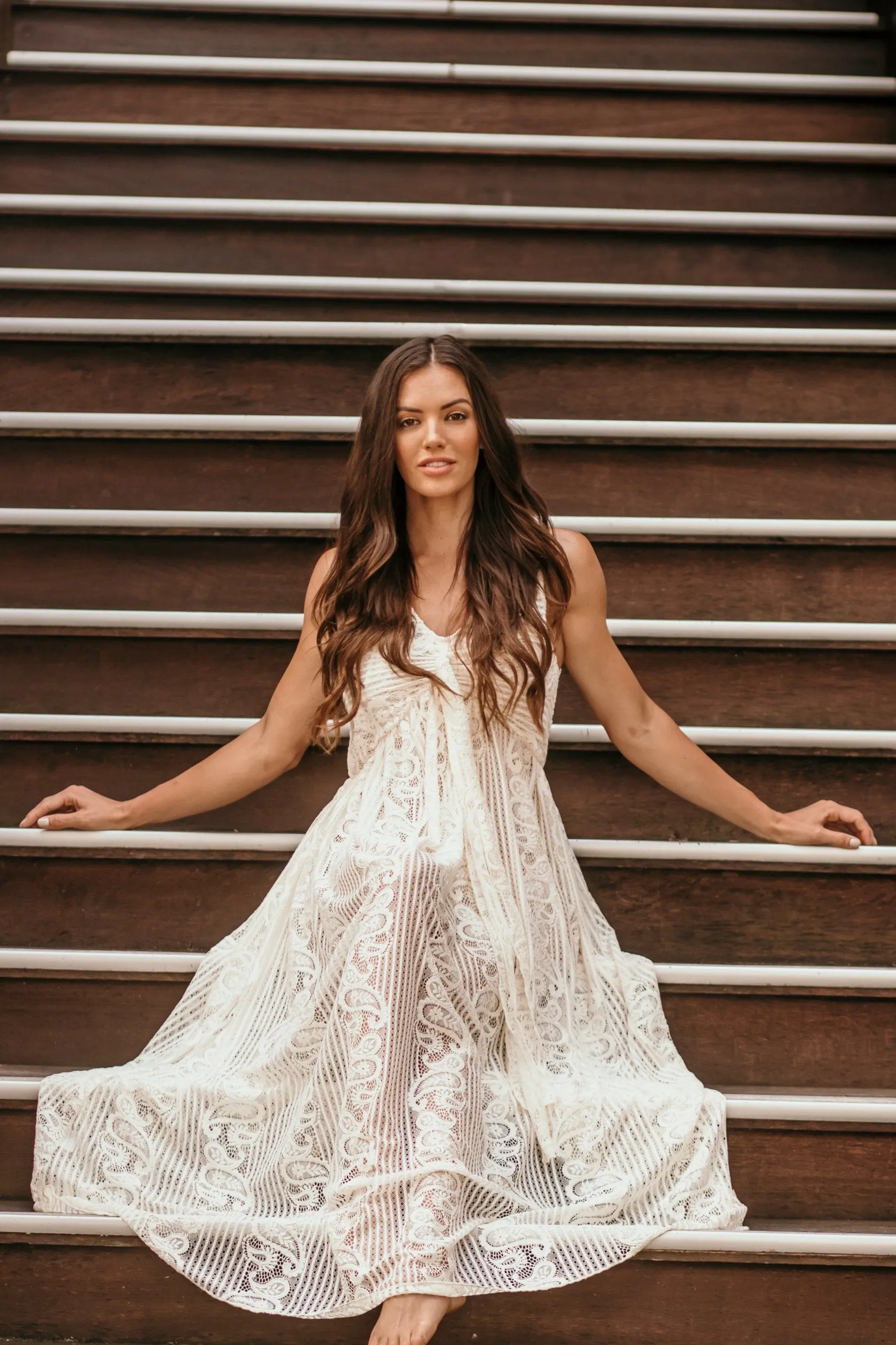 Rosie Swirl Lace Dress