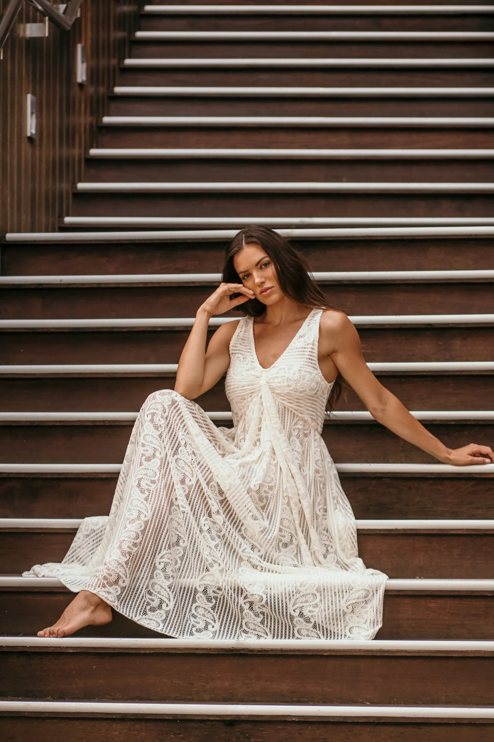 Rosie Swirl Lace Dress