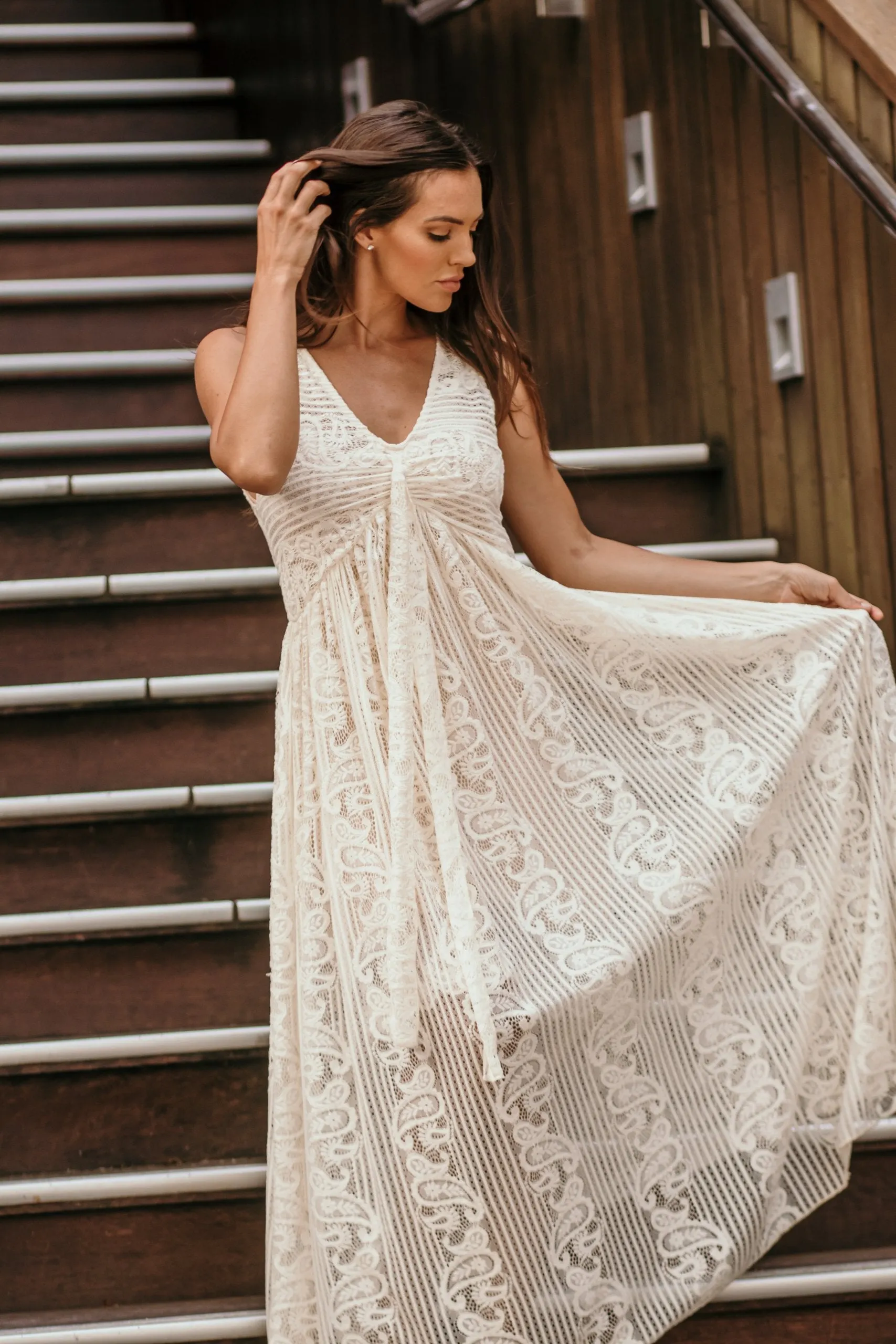 Rosie Swirl Lace Dress