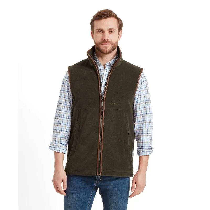 Schoffel Oakham Fleece Gilet - Dark Olive