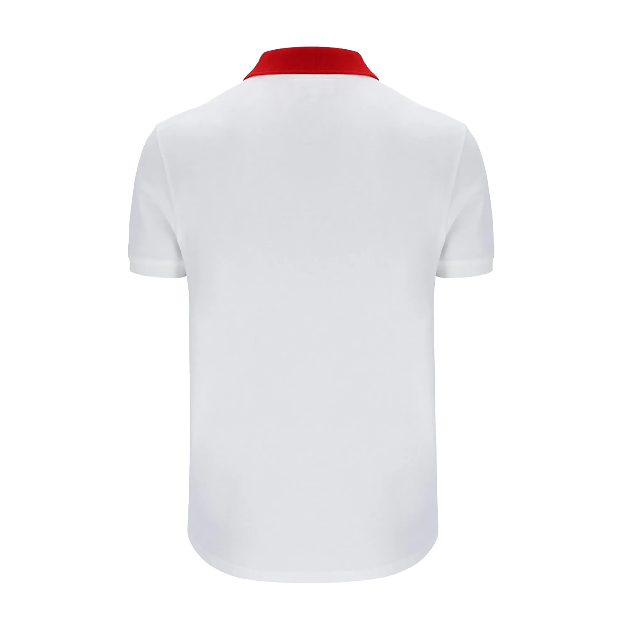 Sergio Tacchini Supermac MK2 Polo Shirt White/Adrenaline Rush