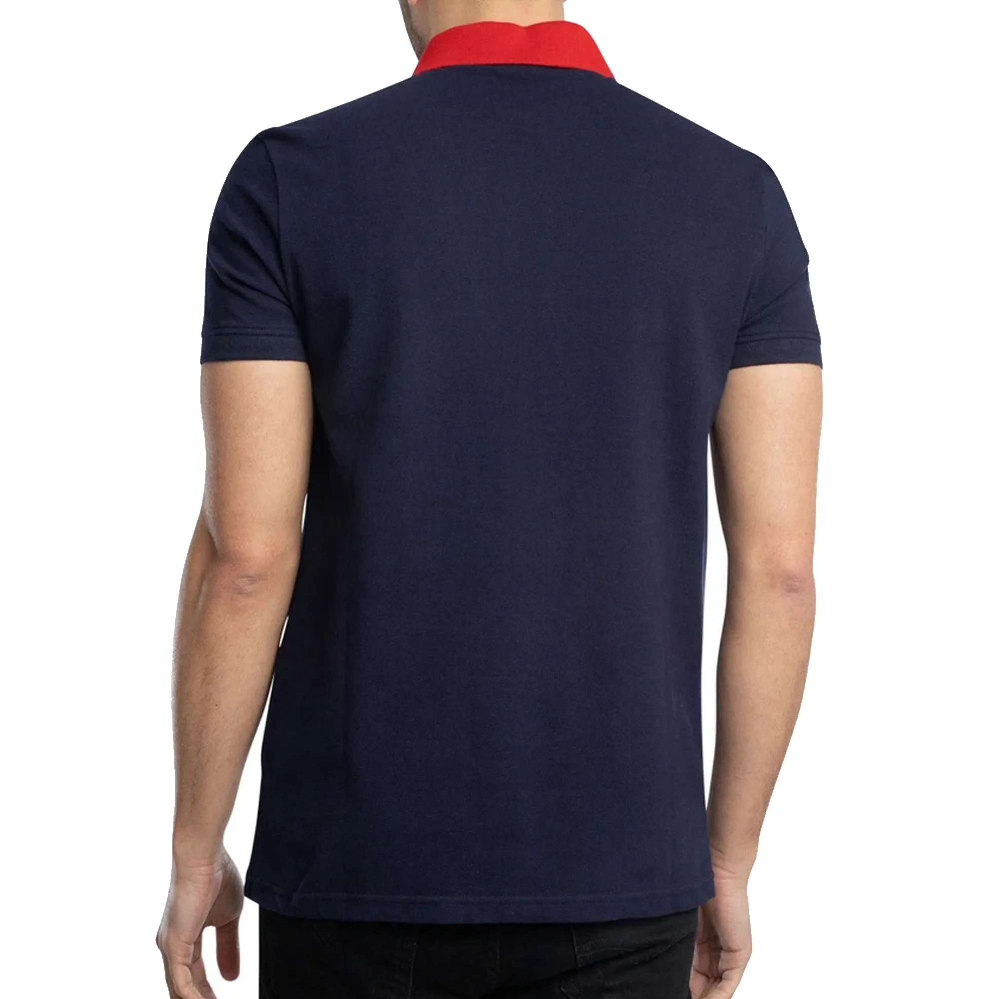Sergio Tacchini Supermac Polo Shirt Maritime Blue/Adrenaline Rush/Nautical