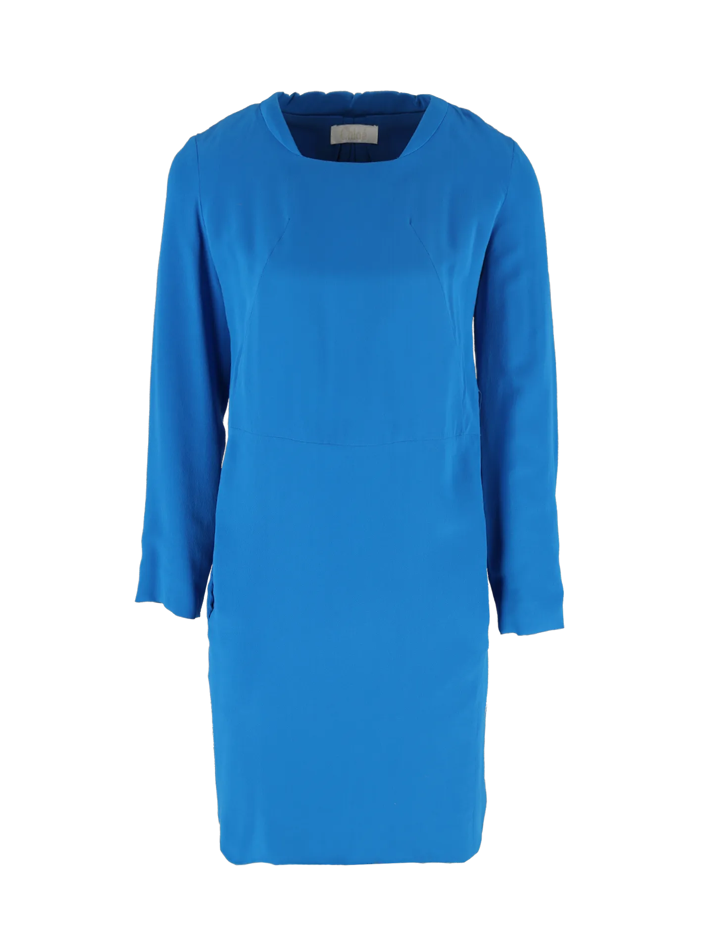 silk long-sleeve dress