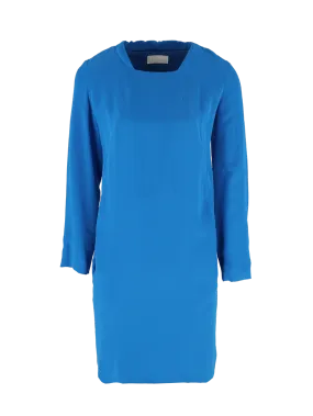 silk long-sleeve dress