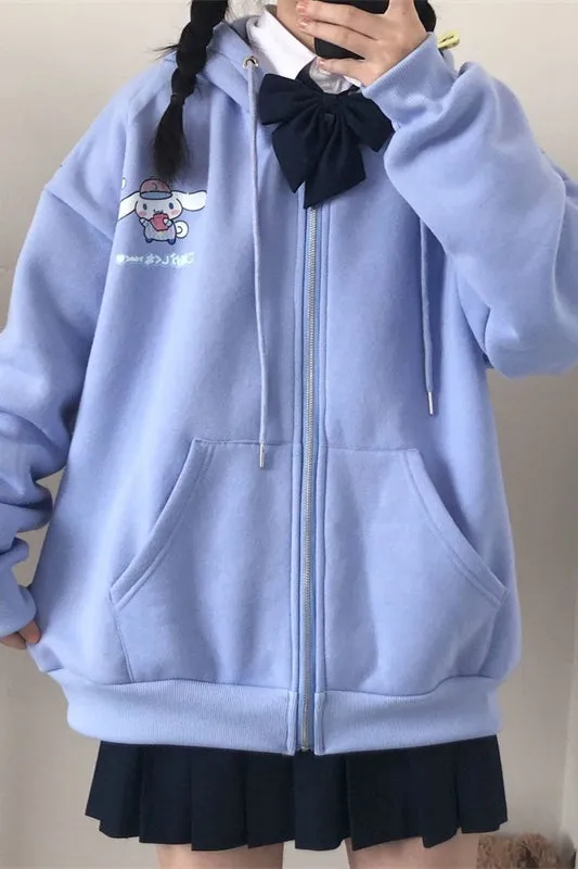 Sweet Girly Style All-match Cinnamoroll Hoodie