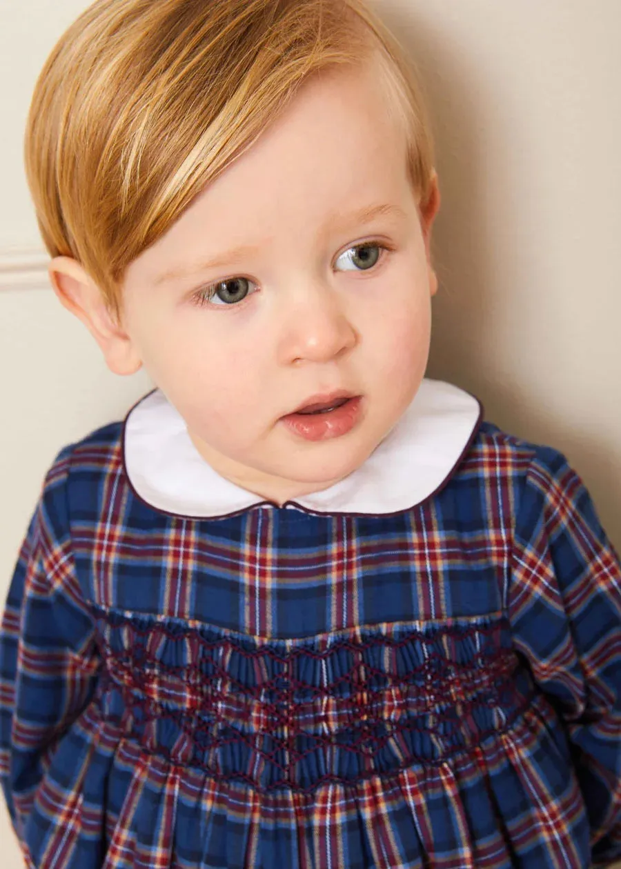 The Eaton Check Romper Baby Boy Look