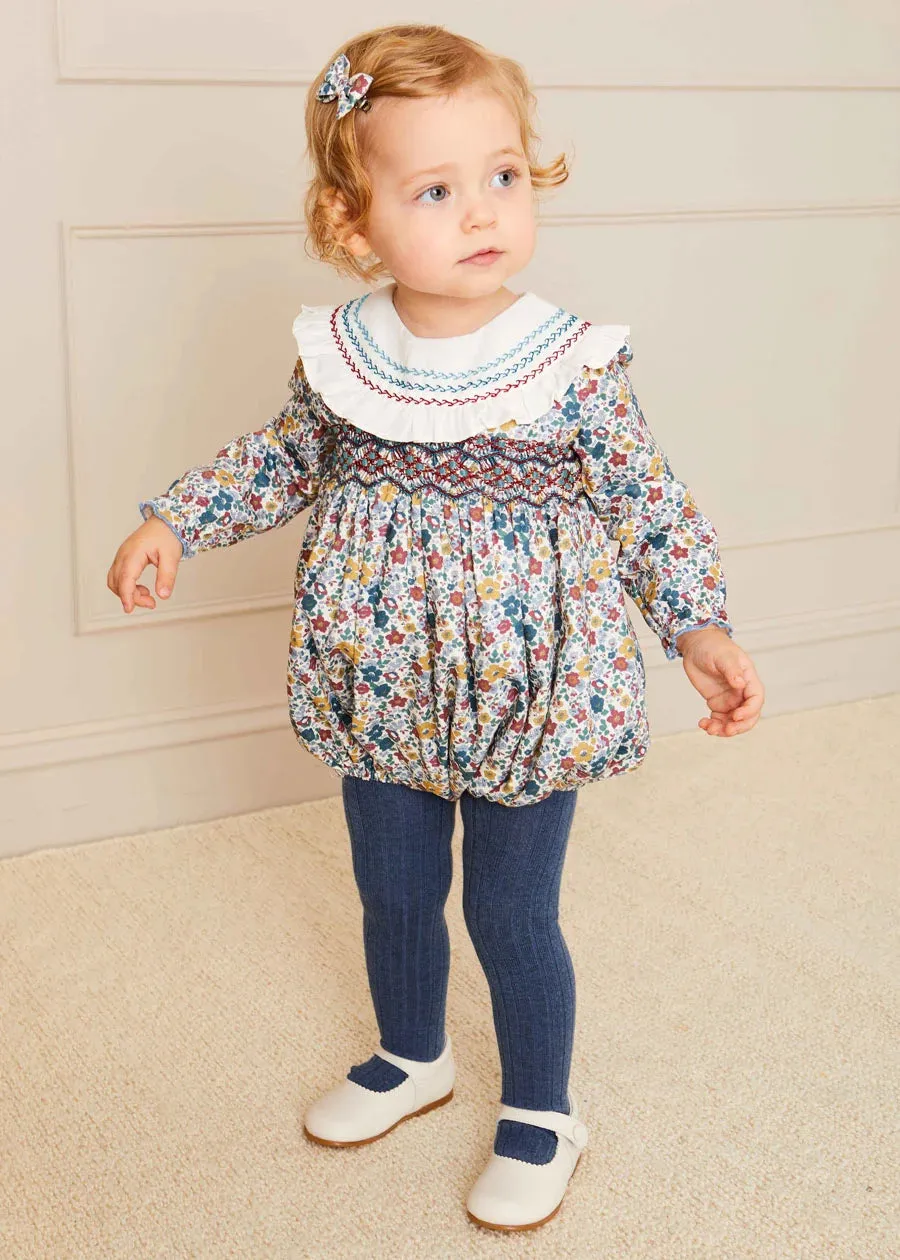 The Emilia Romper Baby Girl Look