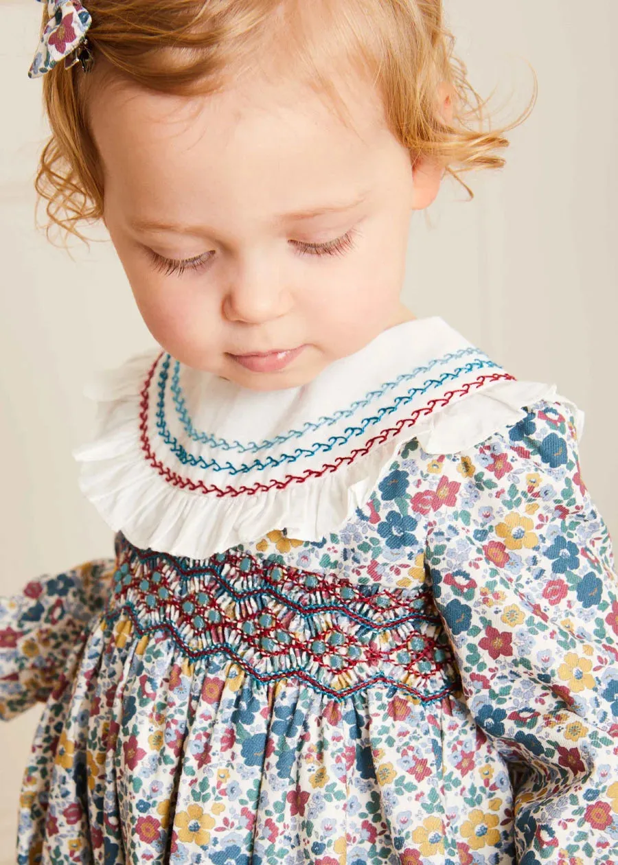 The Emilia Romper Baby Girl Look