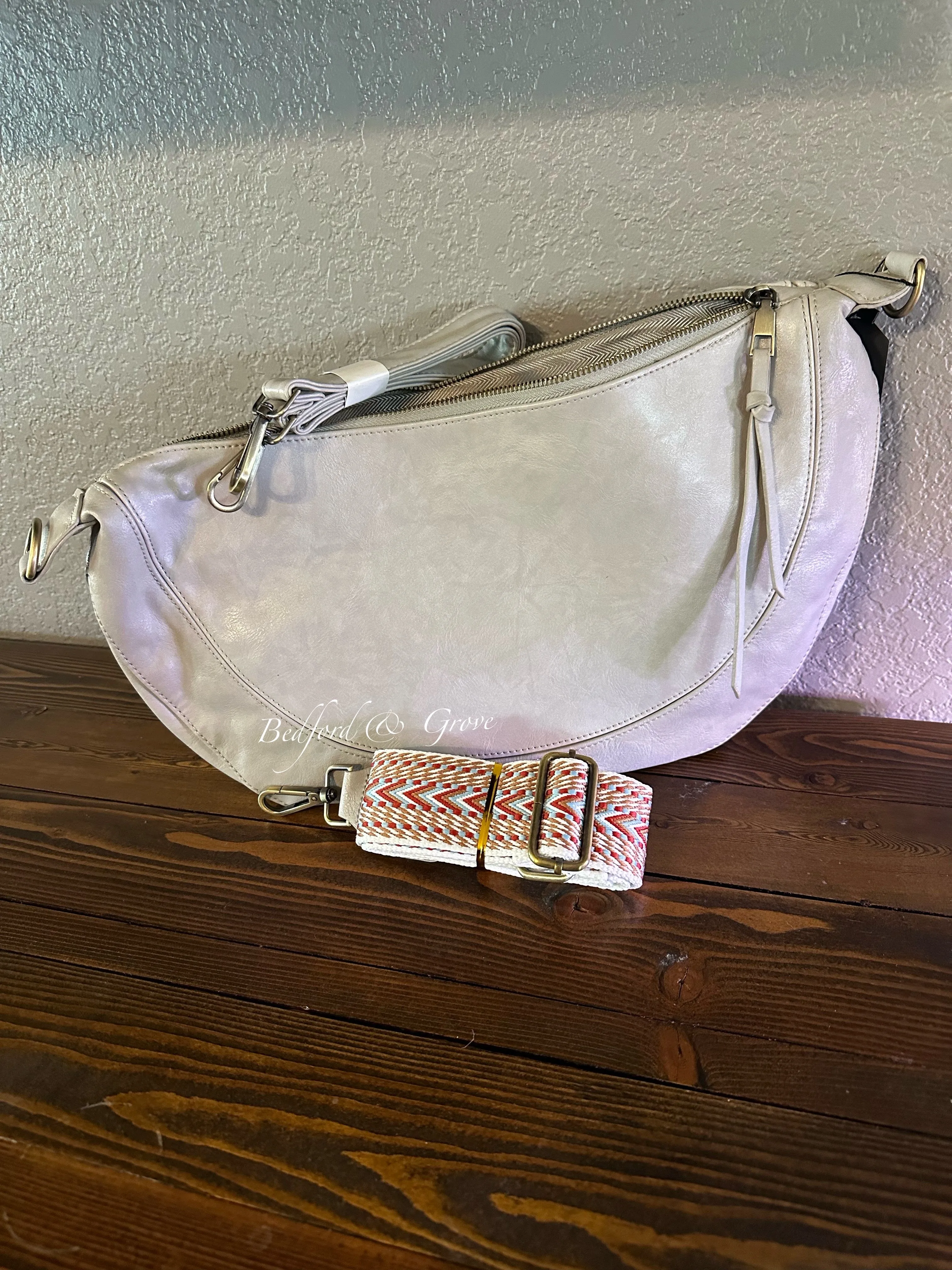 The Fallon Oversized Crescent Crossbody
