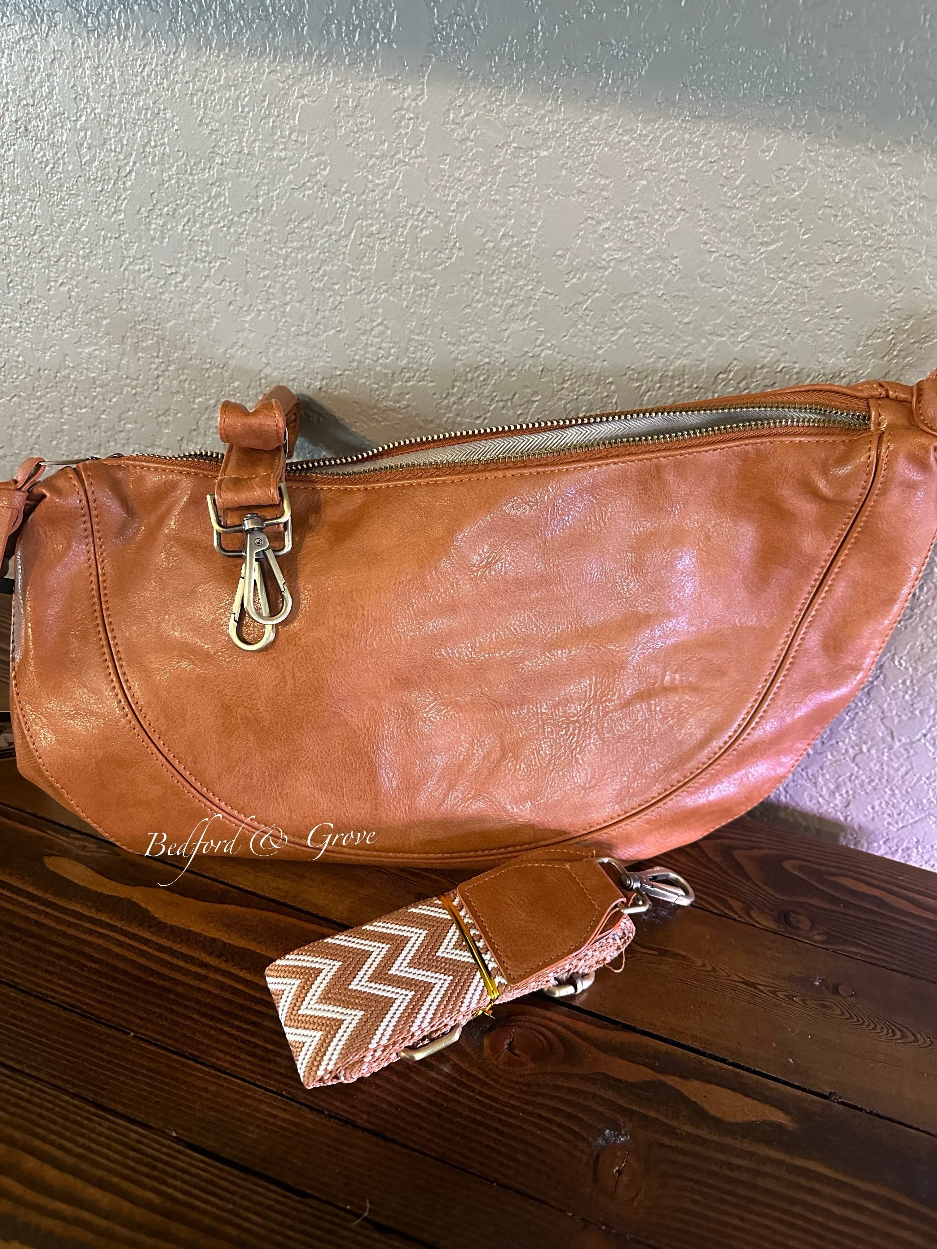 The Fallon Oversized Crescent Crossbody
