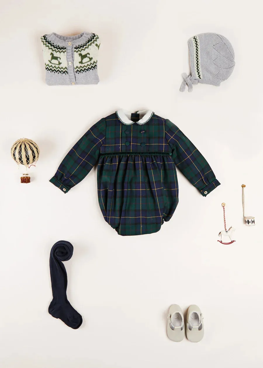 The Windsor Tartan Romper Baby Boy Look