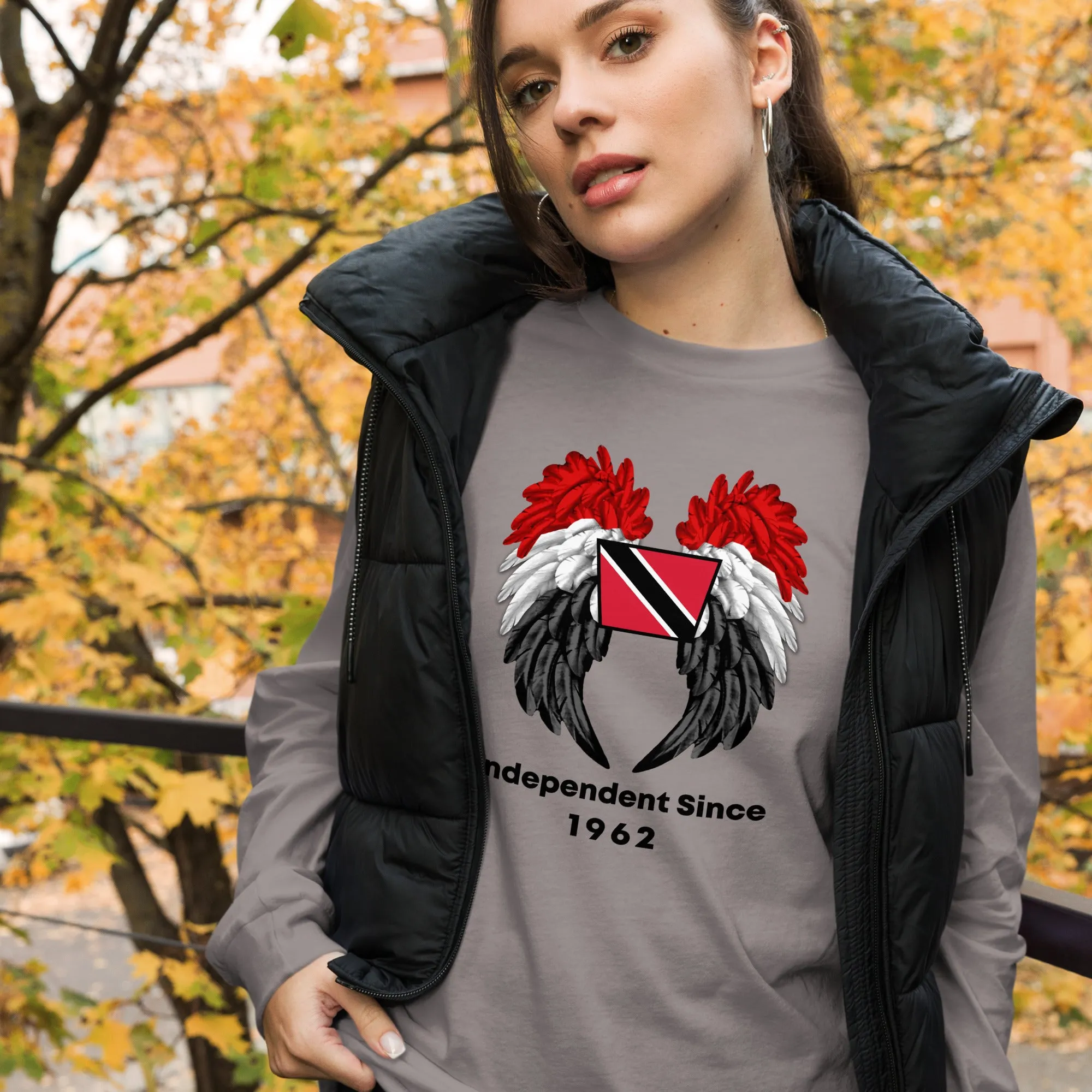 Trinidad Flag Long Sleeve Tee - Unisex