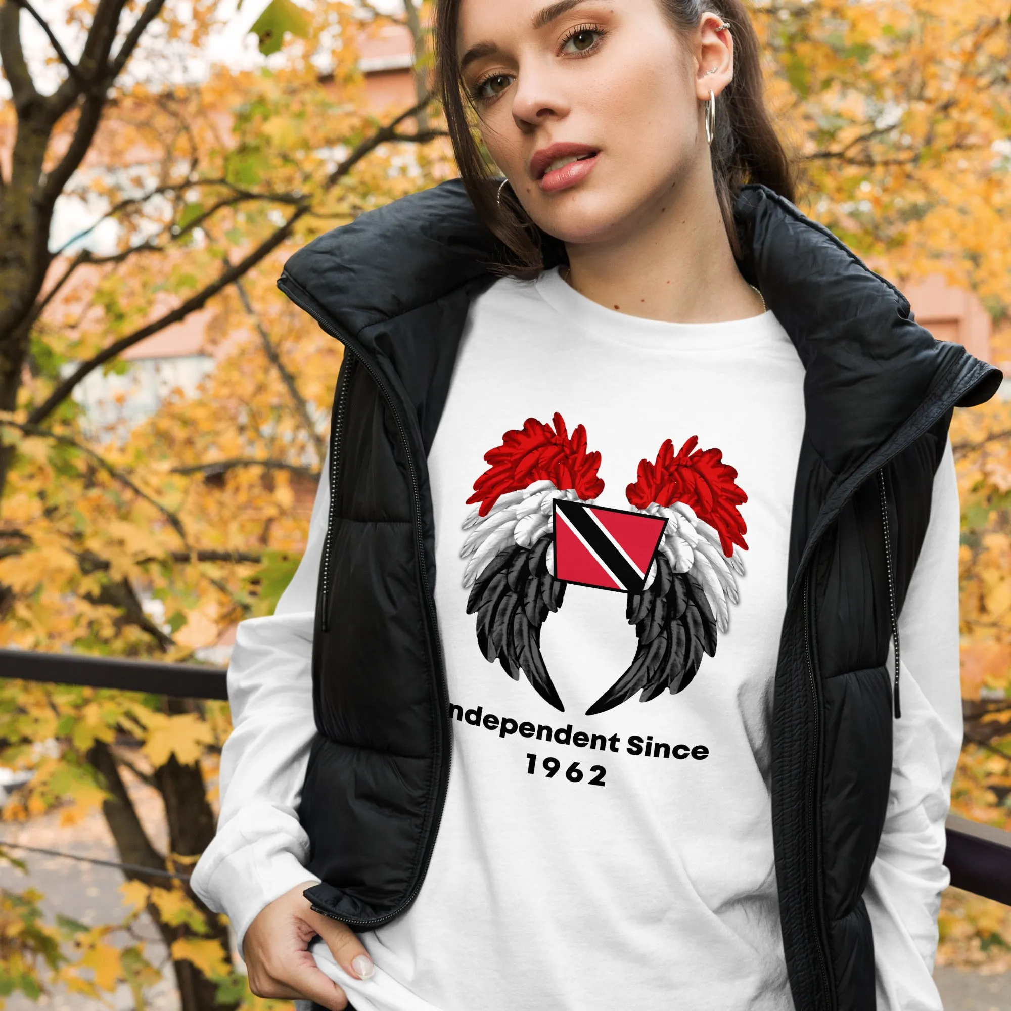 Trinidad Flag Long Sleeve Tee - Unisex