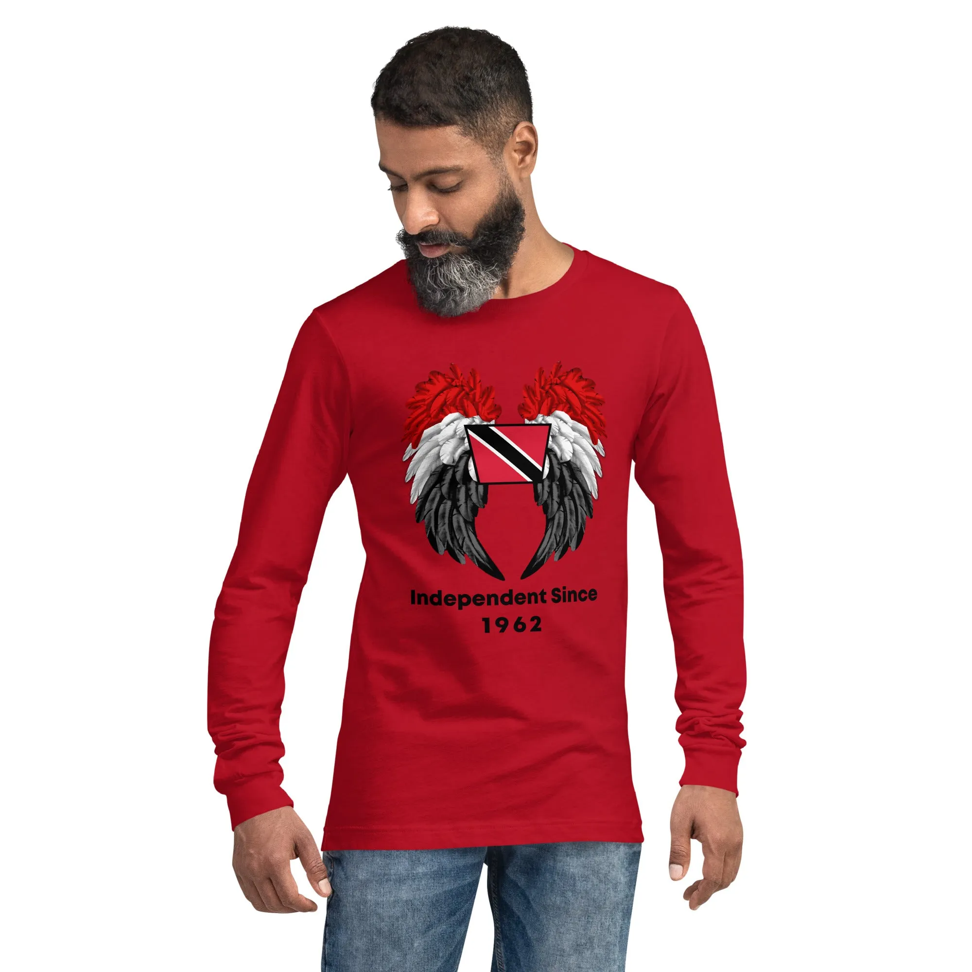 Trinidad Flag Long Sleeve Tee - Unisex