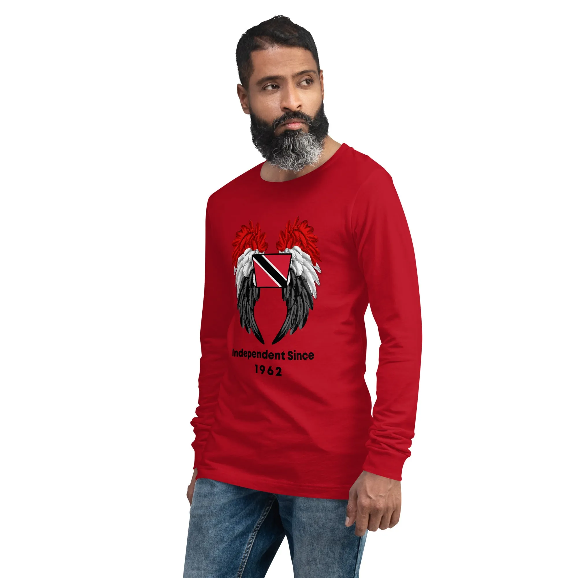 Trinidad Flag Long Sleeve Tee - Unisex