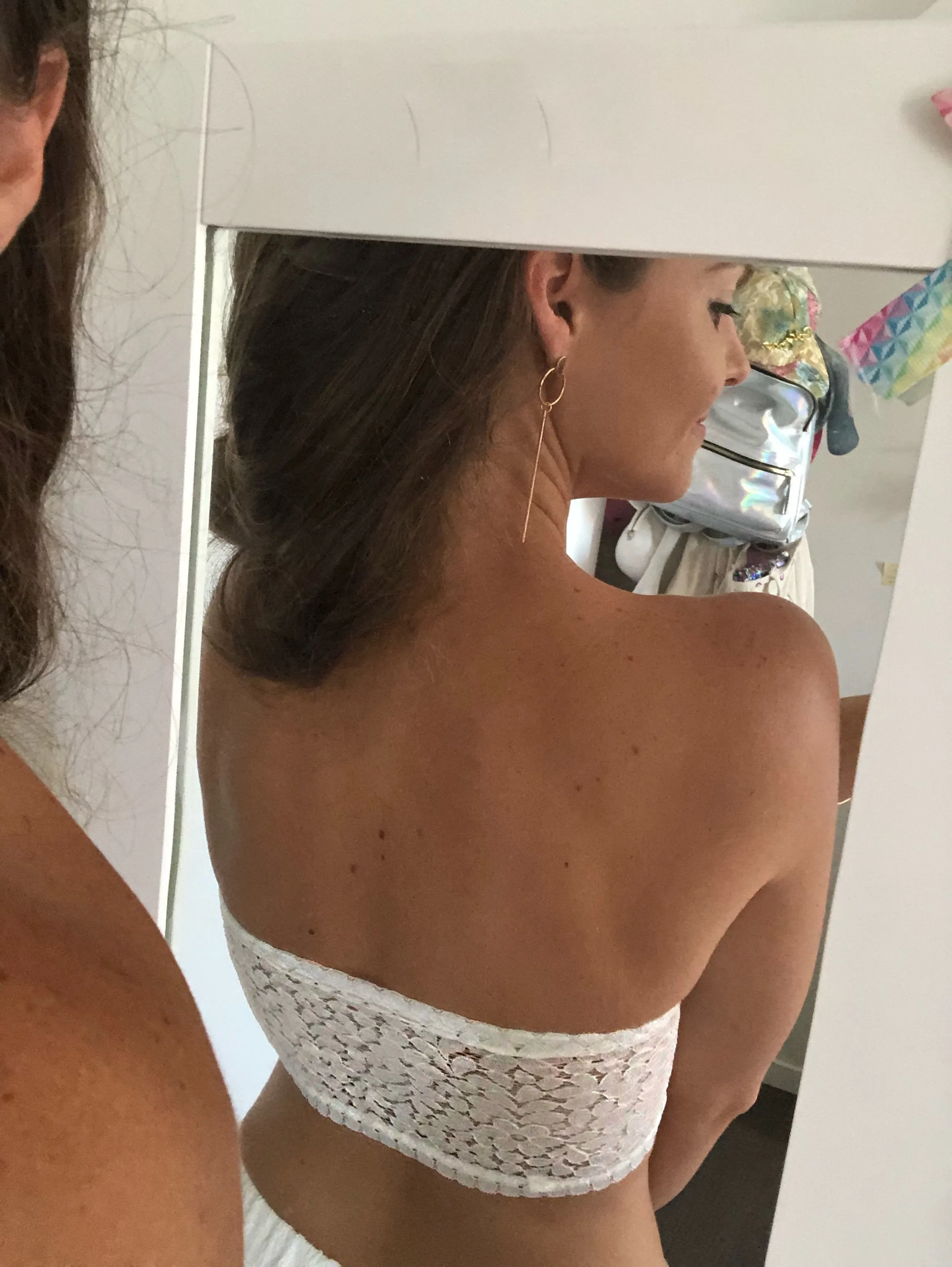 Twiggy White Lace Boobtube Bra