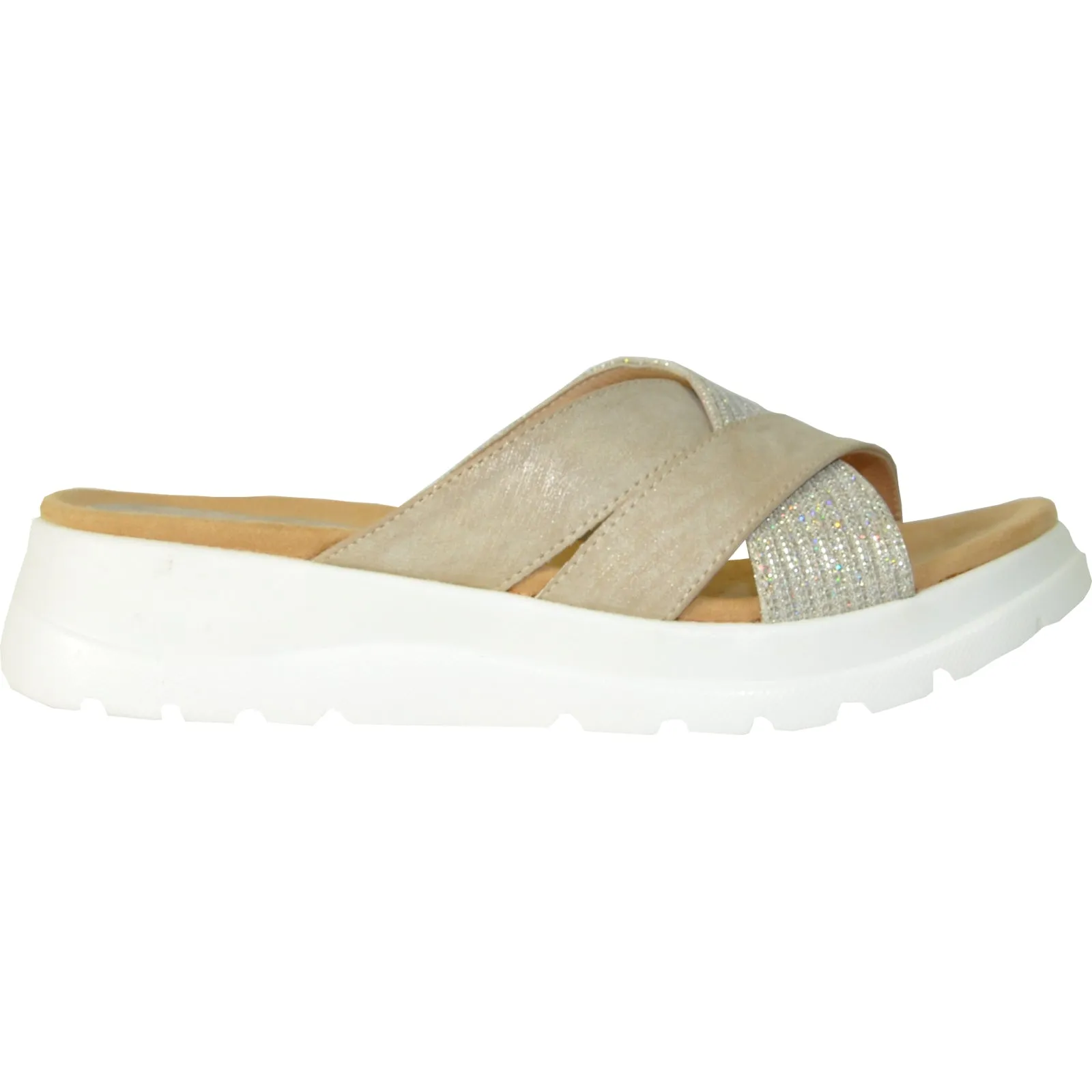 VANGELO Women Sandal ZARA Wedge Sandal Light Gold