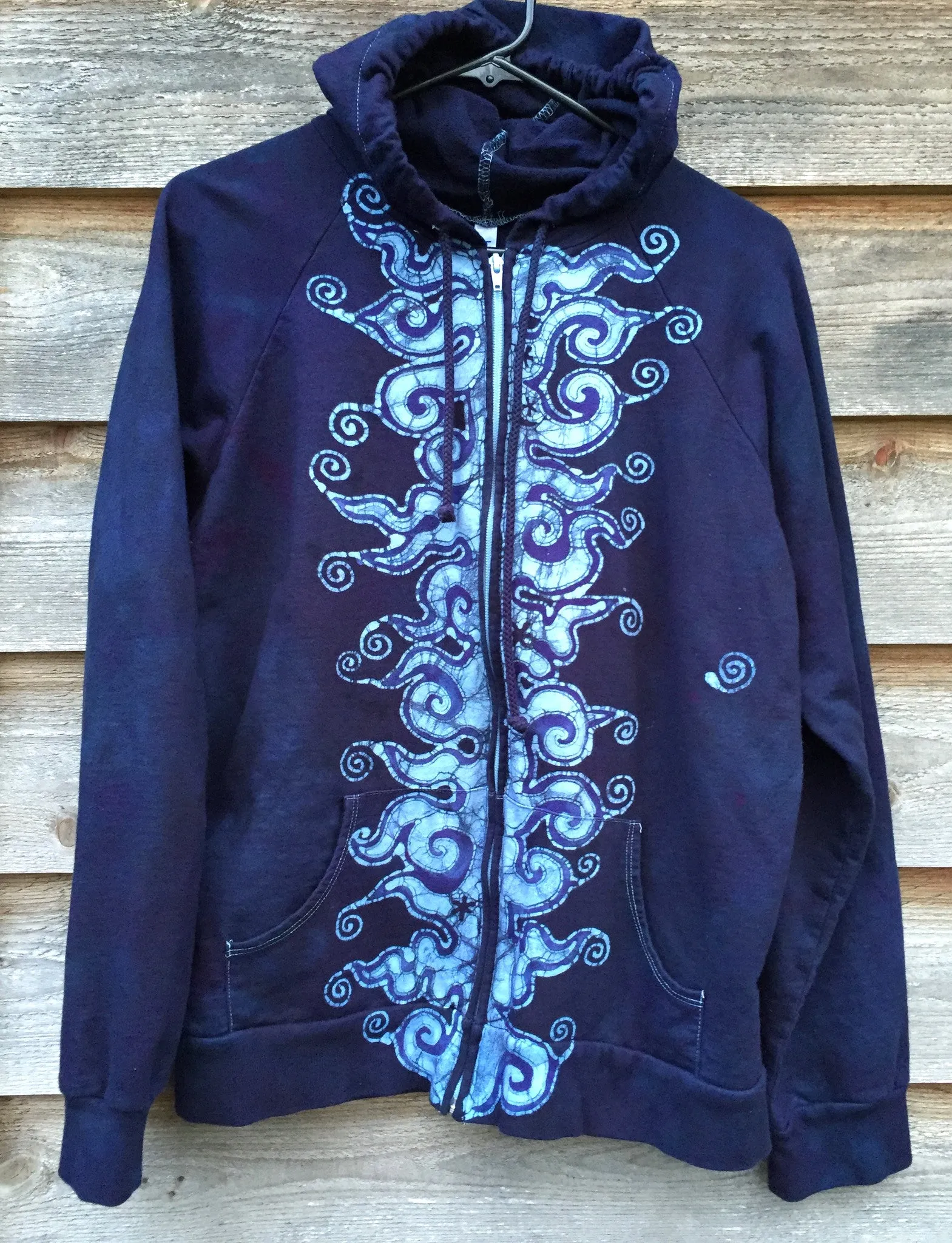 Very Formal Tuxedo Swirls Handmade Batik Hoodie