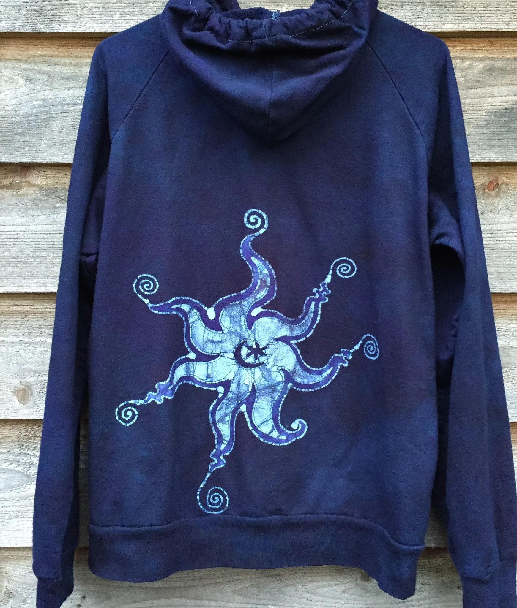 Very Formal Tuxedo Swirls Handmade Batik Hoodie