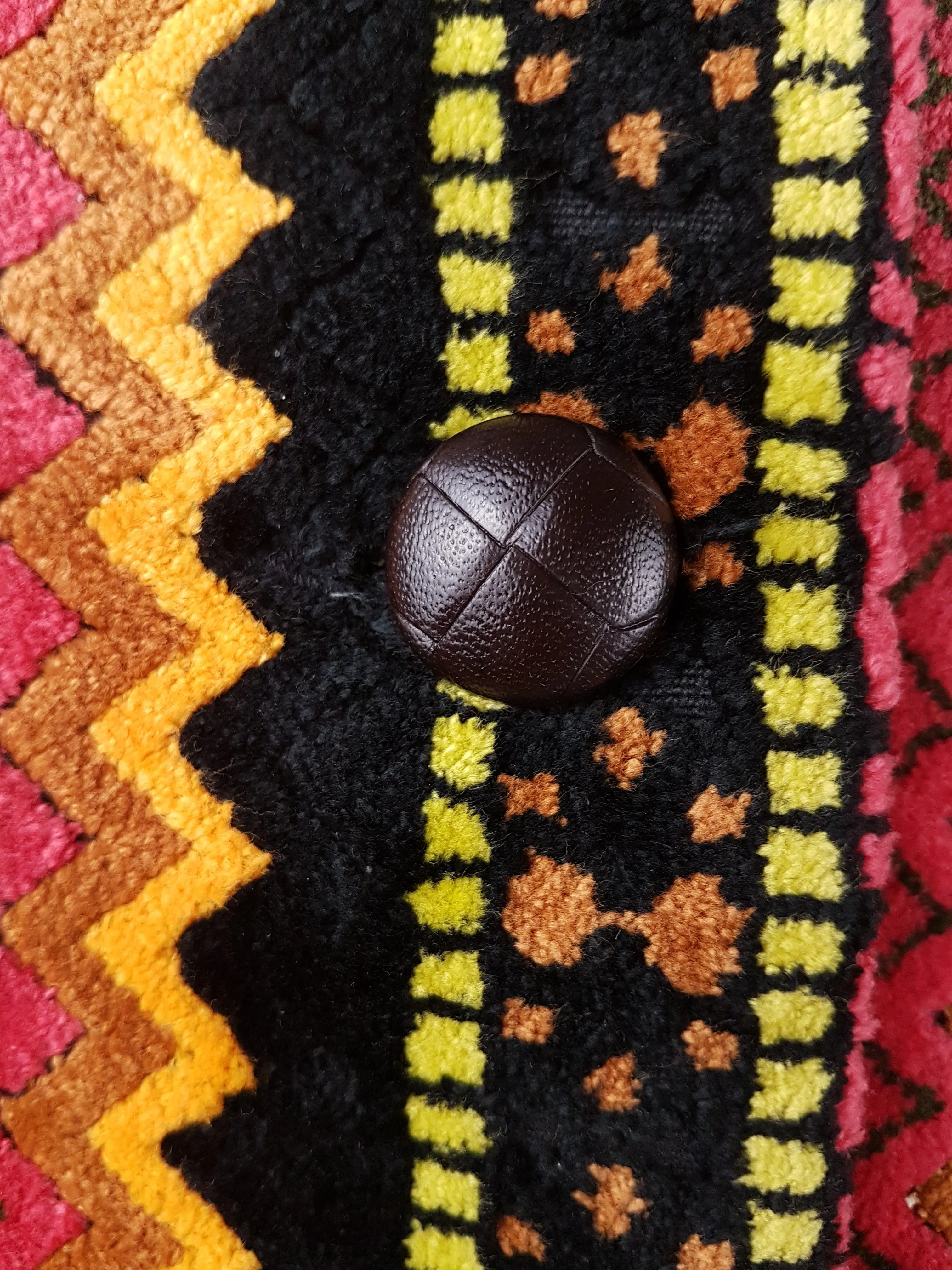 Vintage 60's | Tregos Westwear Chenille | Tapestry Carpet Coat