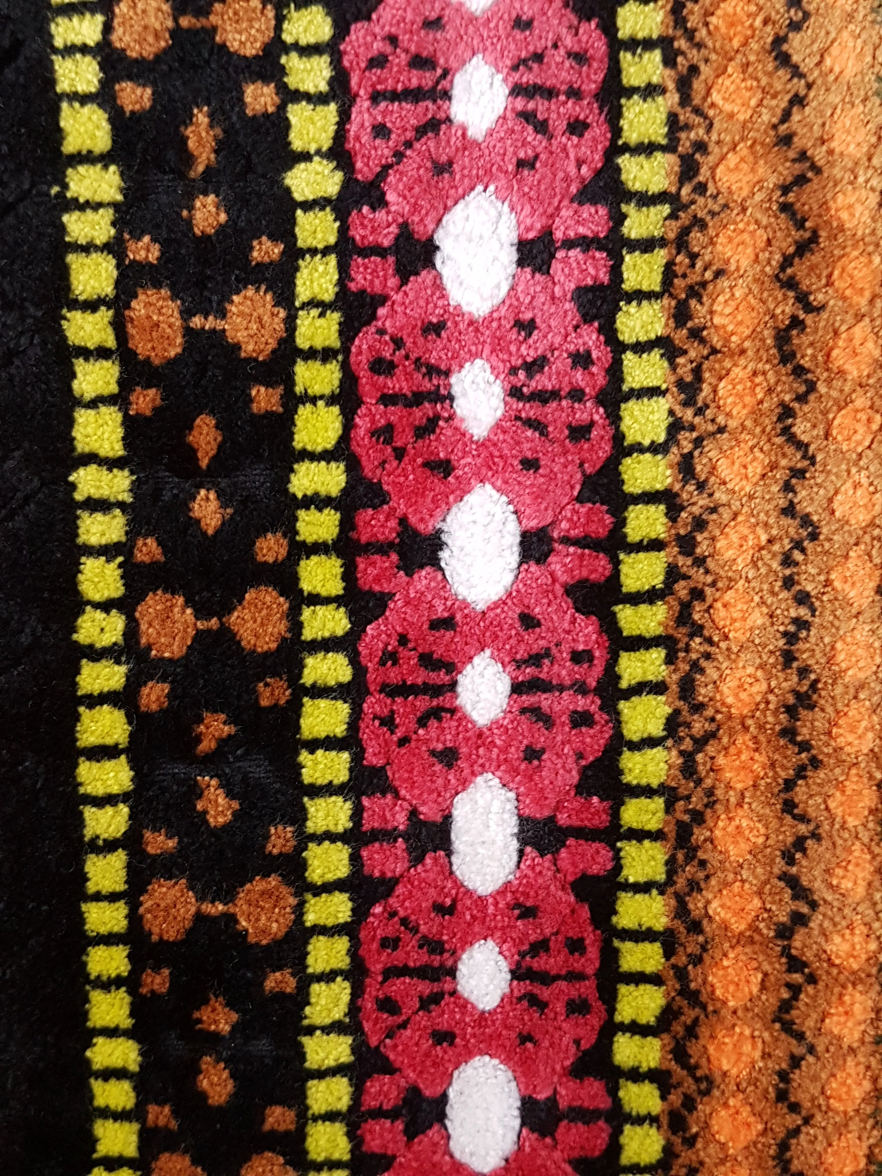 Vintage 60's | Tregos Westwear Chenille | Tapestry Carpet Coat