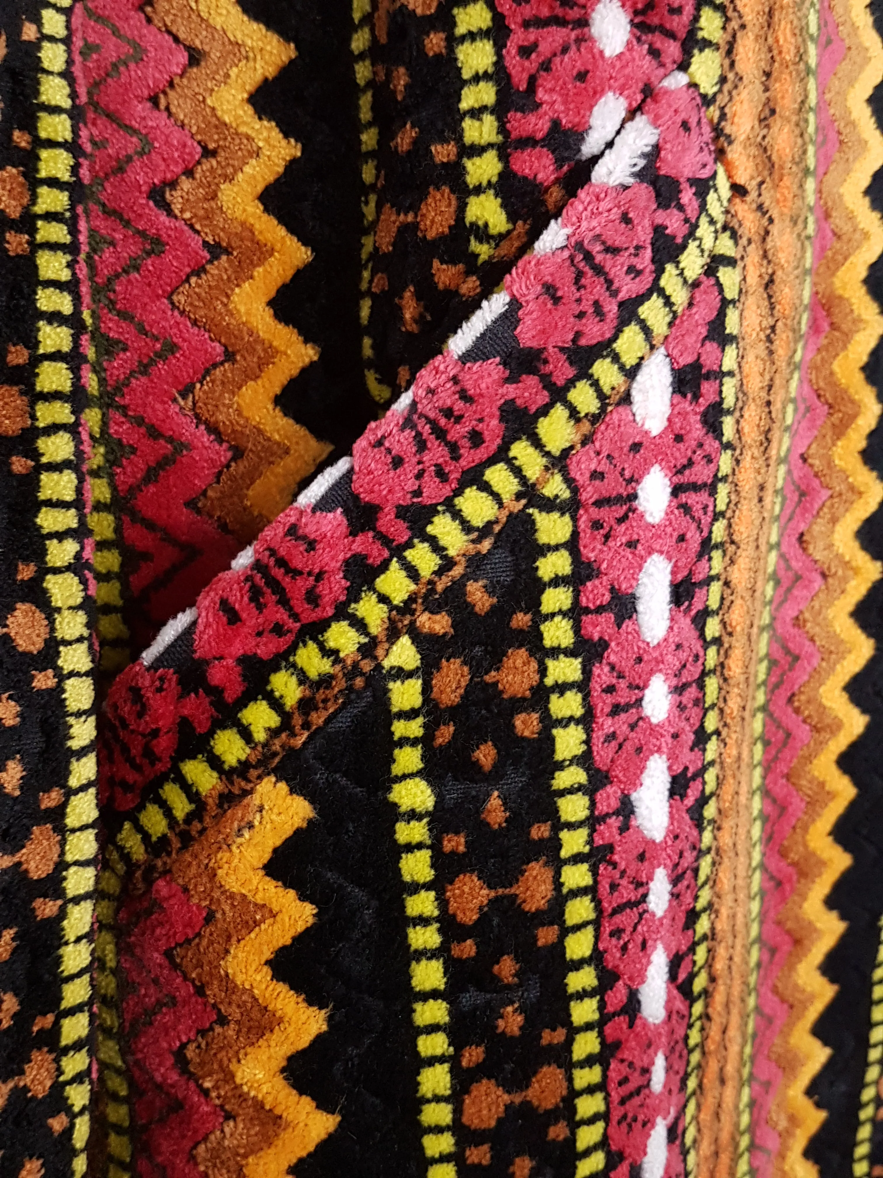 Vintage 60's | Tregos Westwear Chenille | Tapestry Carpet Coat