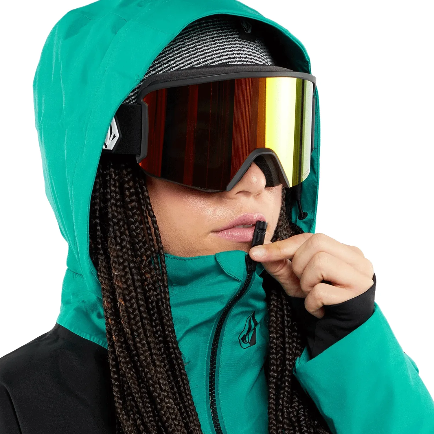 Volcom Women's Fern Insulated Gore-tex Pullover Jacket 2024 Vibrant Green